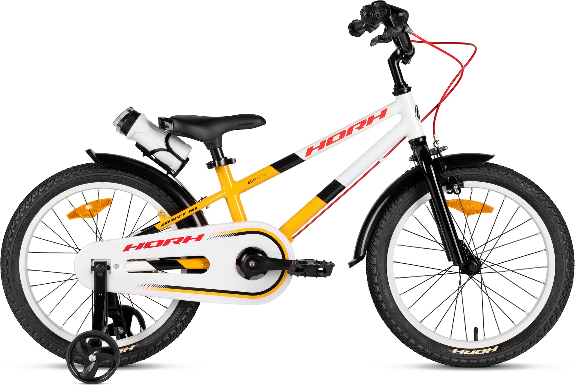 Велосипед HORH BART 18" (2026) White-Yellow-Black - изображение 1