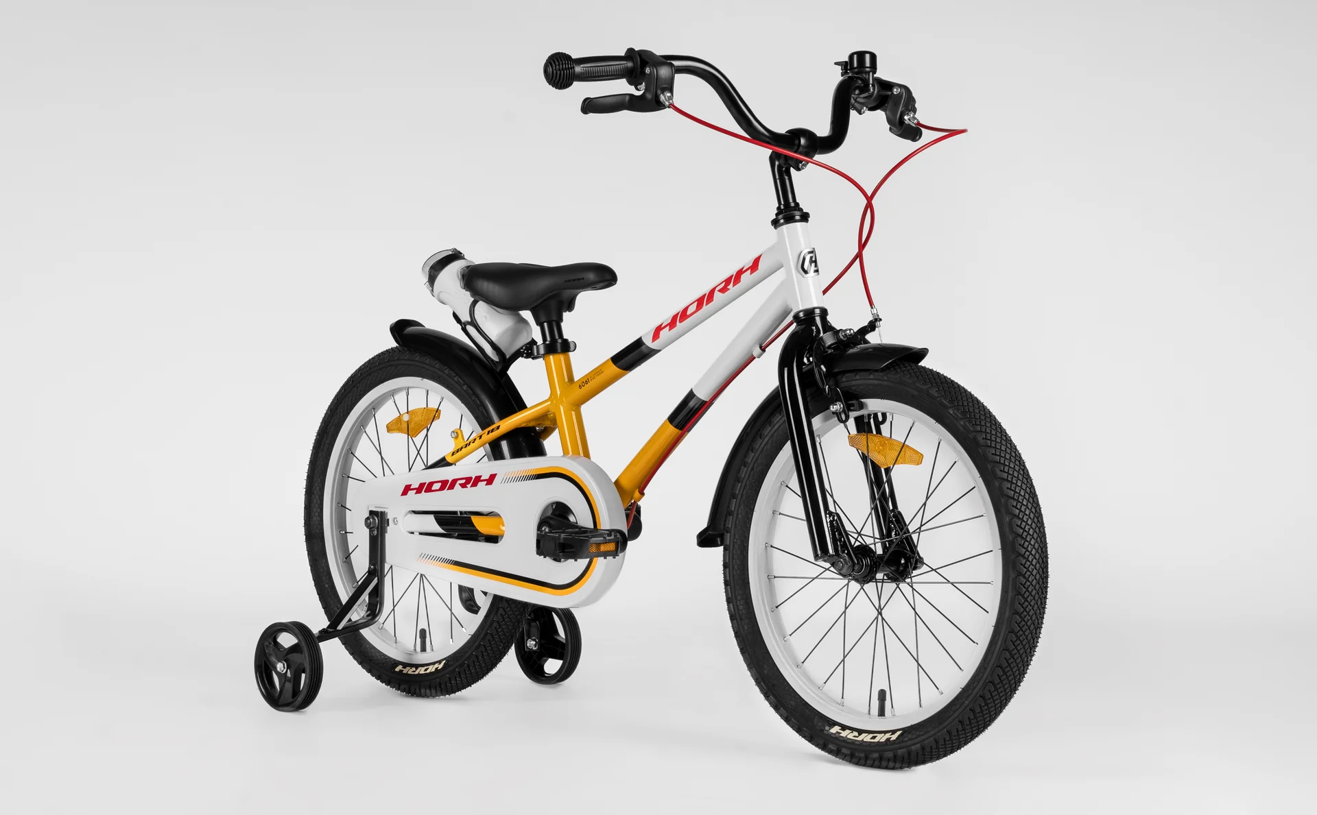Велосипед HORH BART 18" (2026) White-Yellow-Black - миниатюра 5
