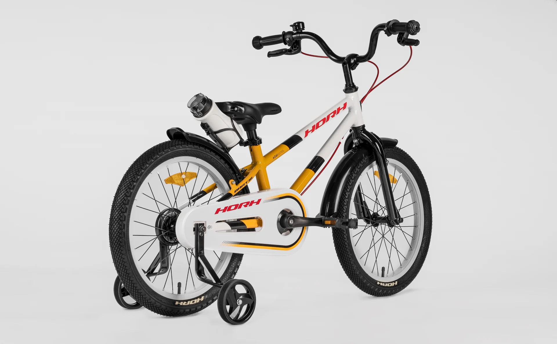 Велосипед HORH BART 18" (2026) White-Yellow-Black - миниатюра 6