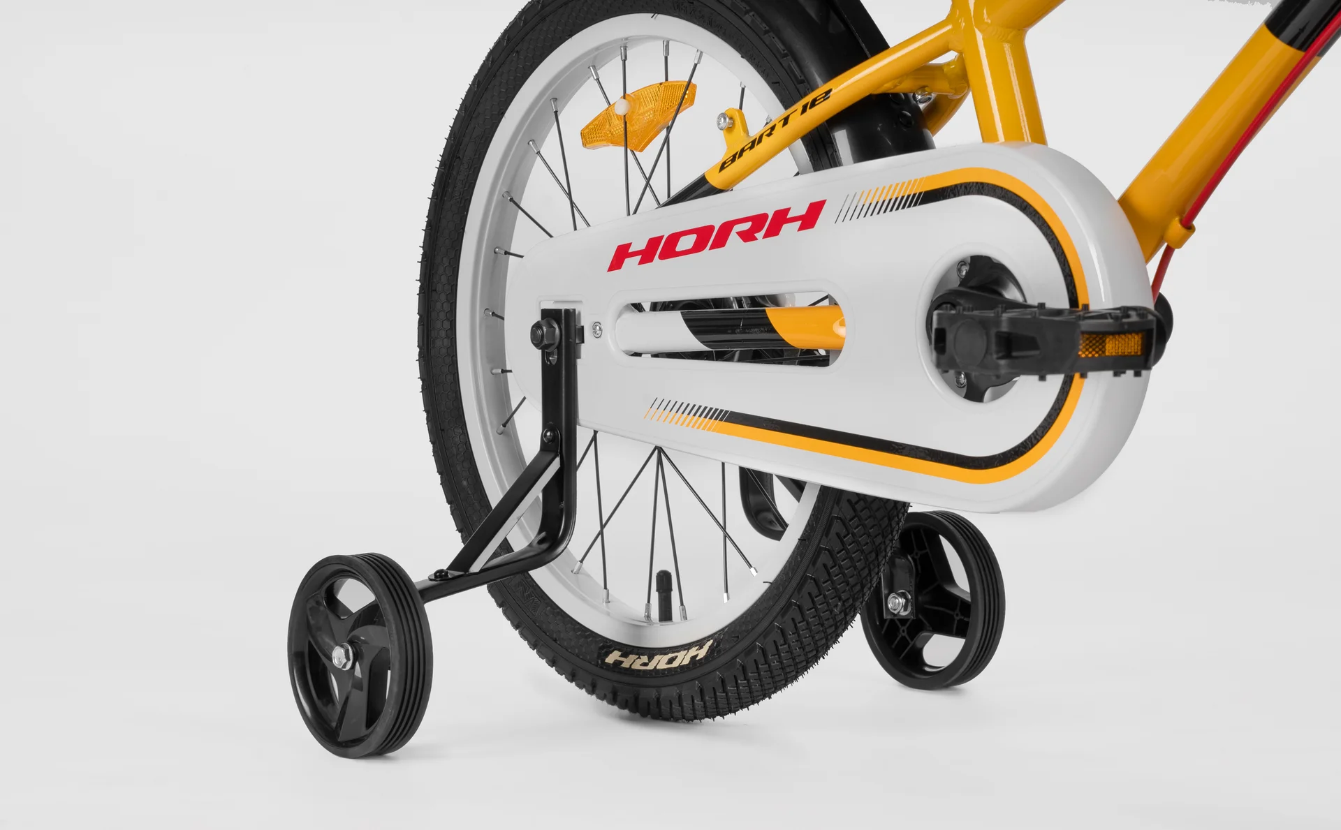 Велосипед HORH BART 18" (2026) White-Yellow-Black - миниатюра 7