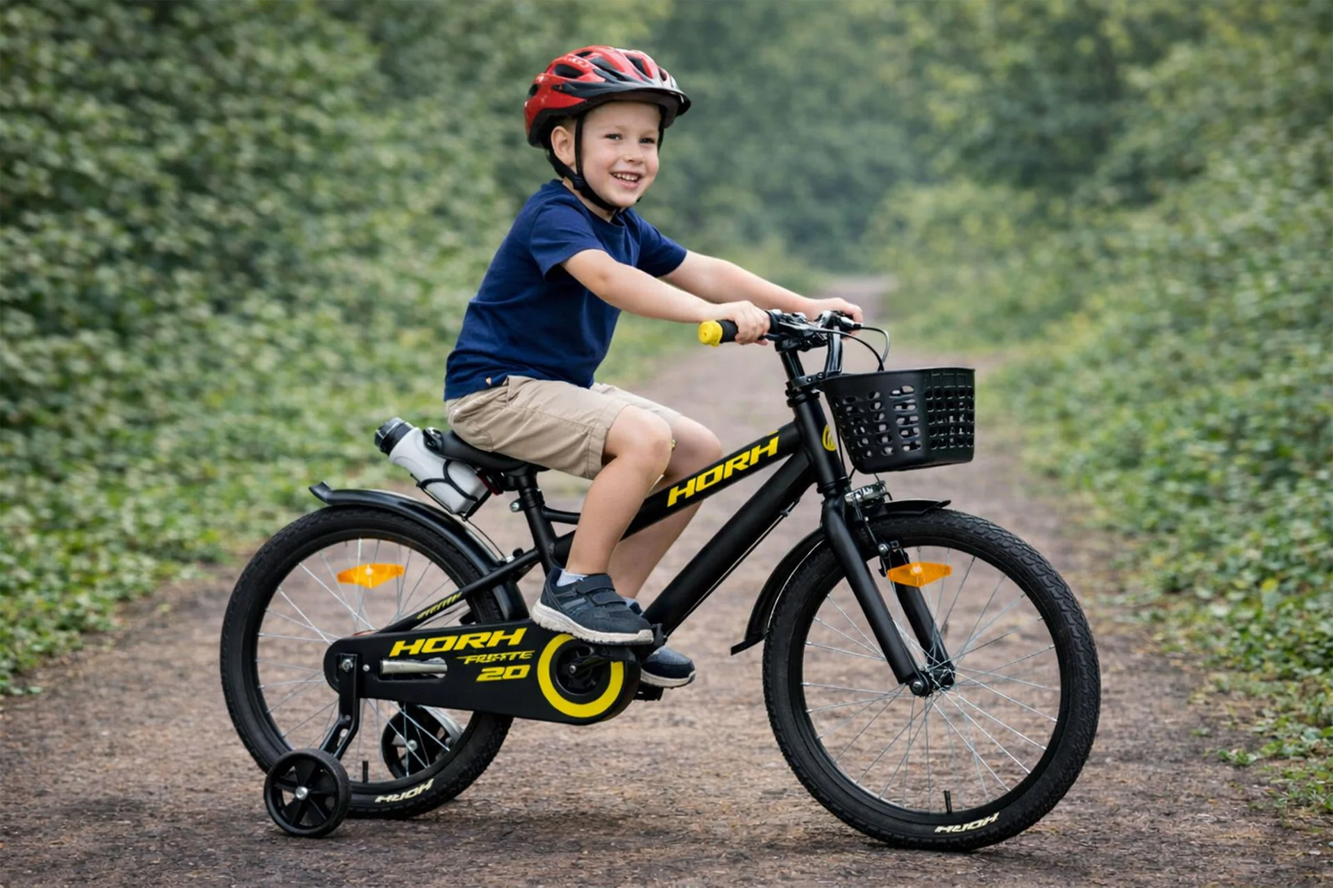 Велосипед HORH FORTE 20 (2026) Black-Yellow - миниатюра 2