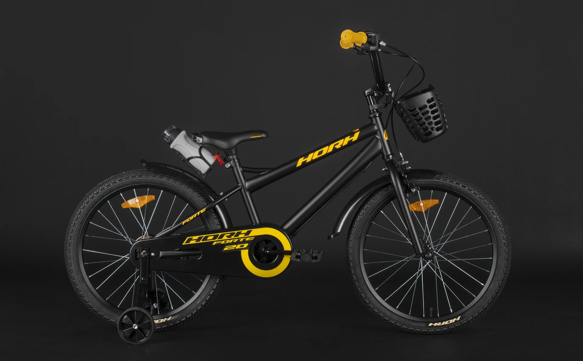 Велосипед HORH FORTE 20 (2026) Black-Yellow - миниатюра 4