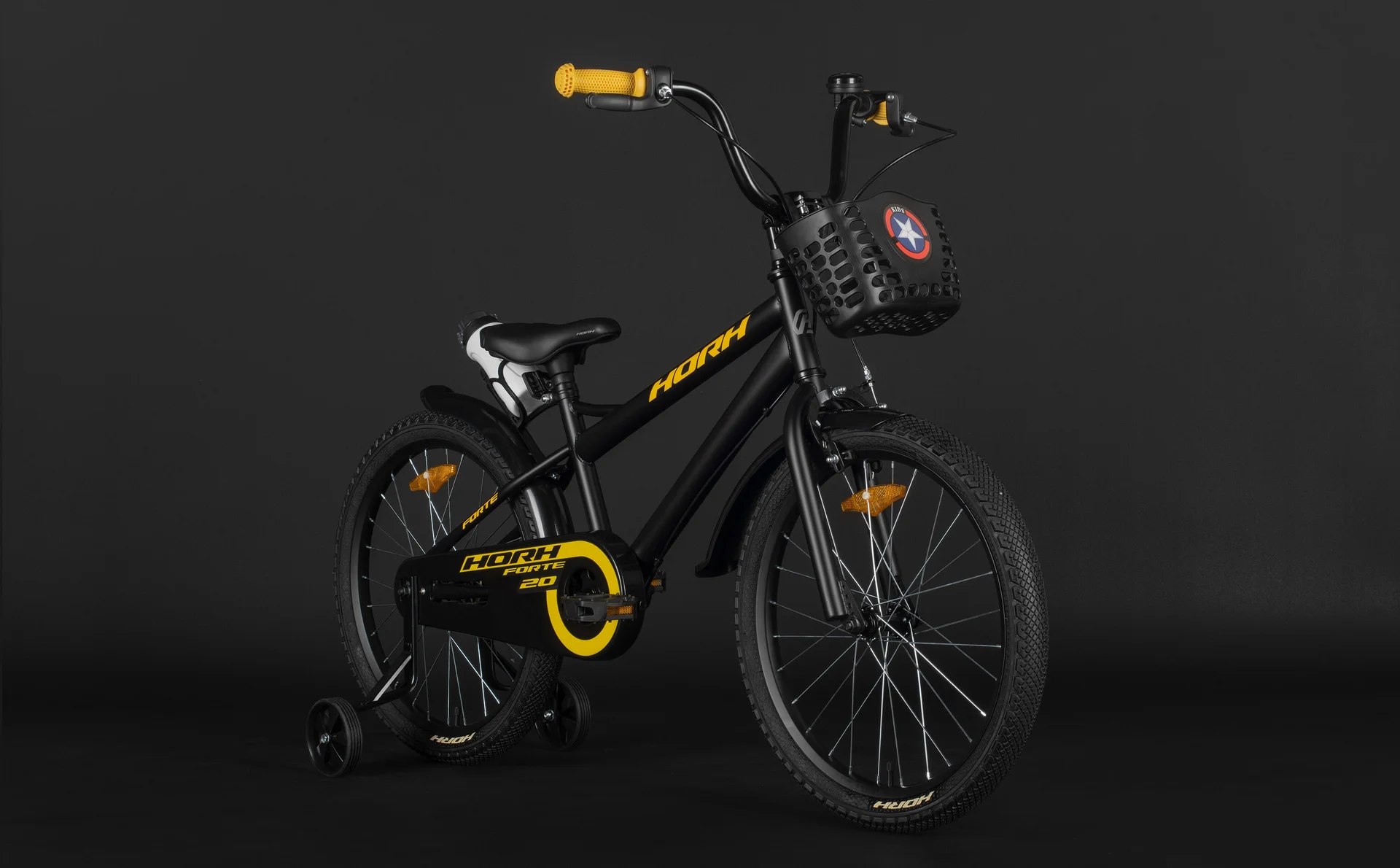 Велосипед HORH FORTE 20 (2026) Black-Yellow - миниатюра 5
