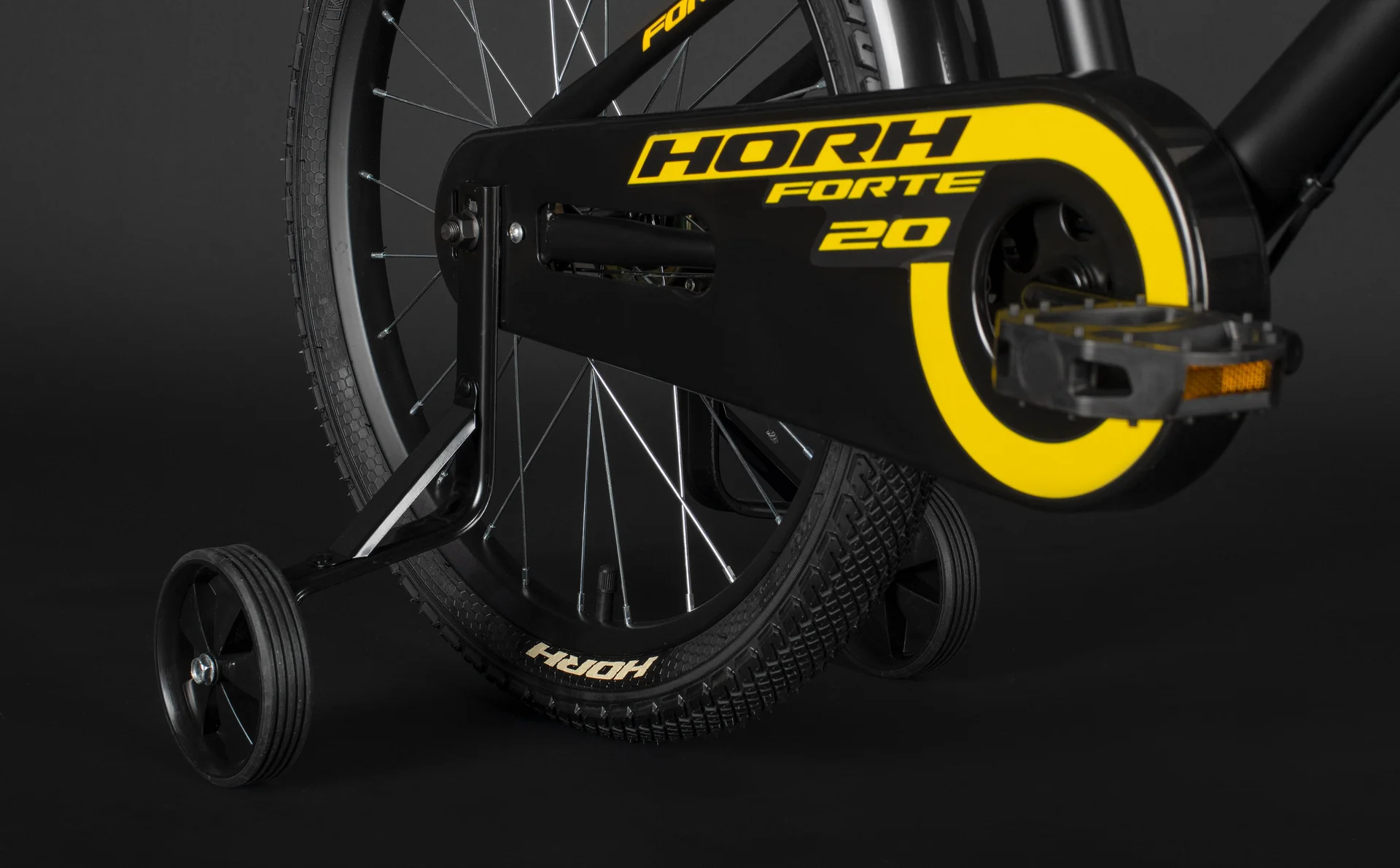 Велосипед HORH FORTE 20 (2026) Black-Yellow - миниатюра 7