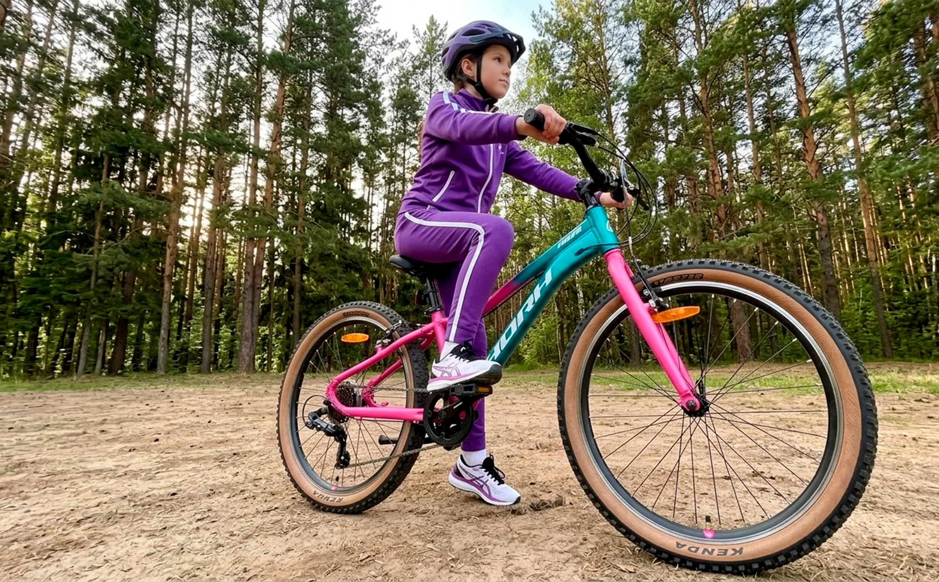 Велосипед HORH MIA MVB4.0 24" (2026) Pink-Turquoise-White - миниатюра 4