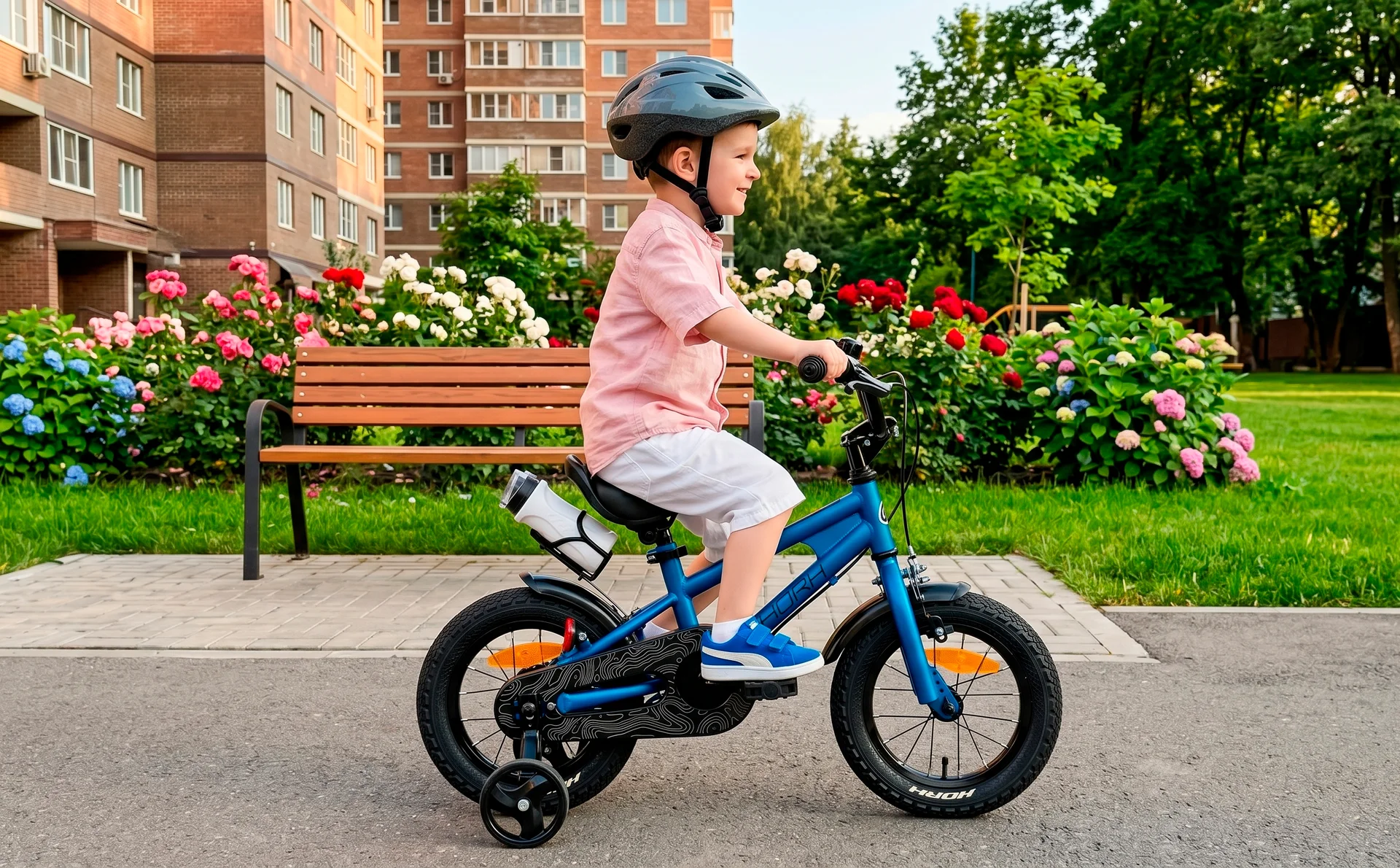 Велосипед HORH HAPPY 12" (2026) Blue-Black - миниатюра 2