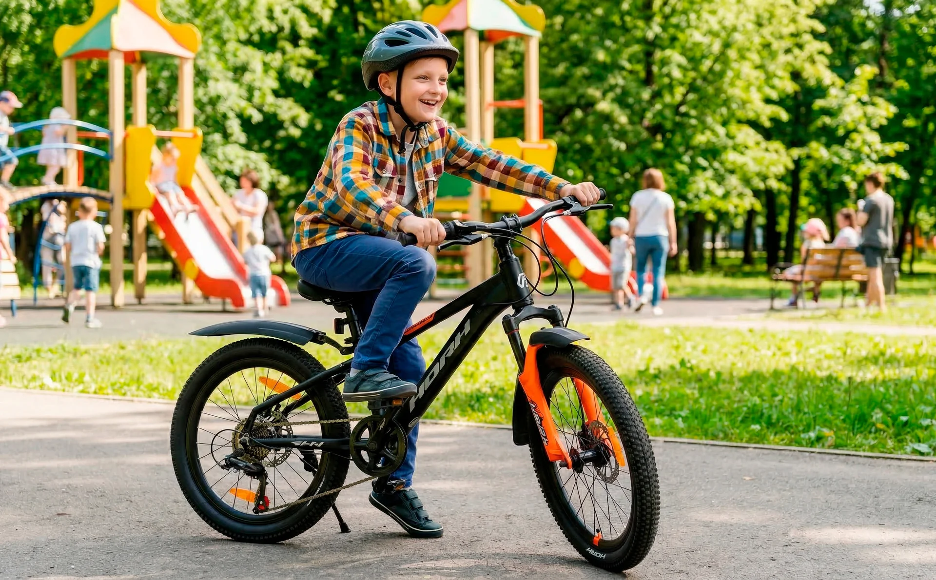 Велосипед HORH ROHAN RHD2.2 20 (2026) Black-Orange - миниатюра 3