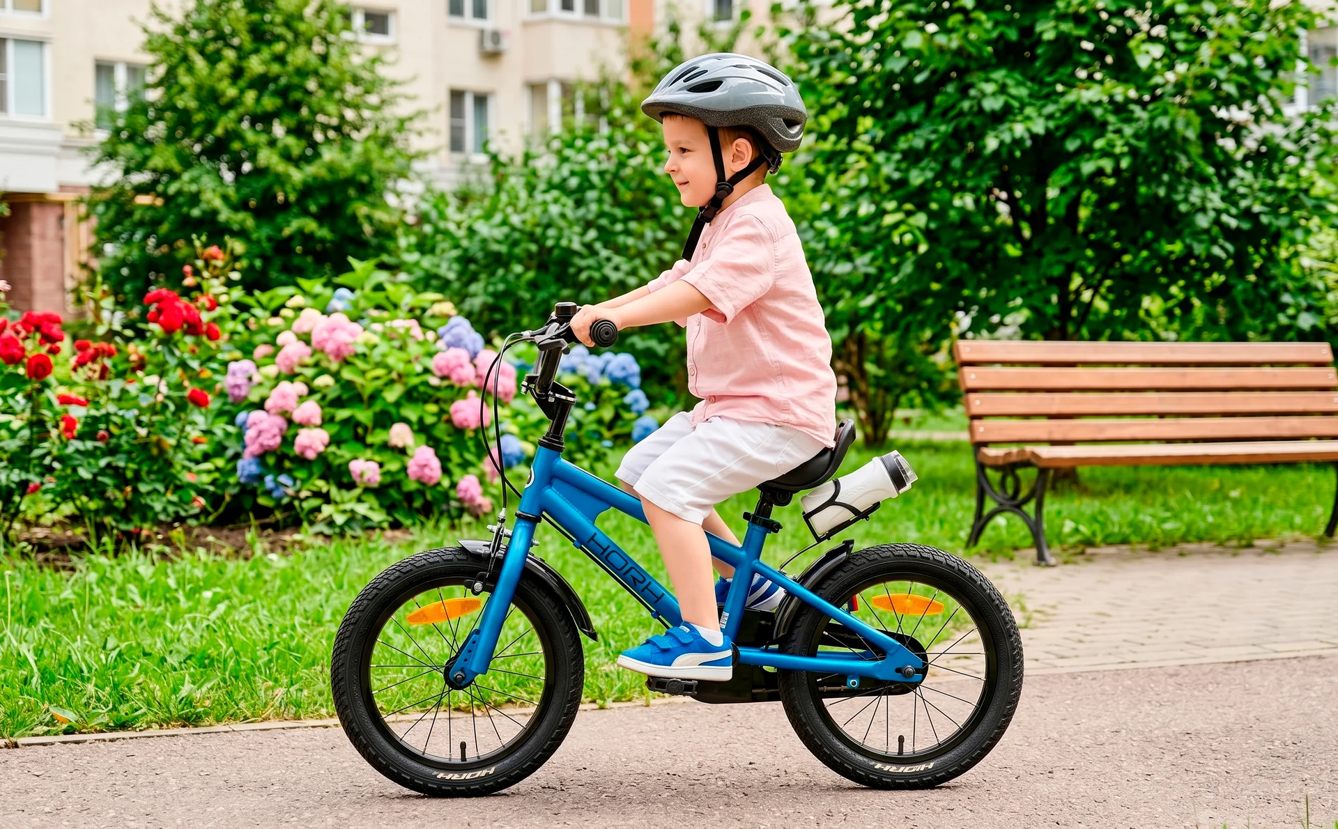 Велосипед HORH HAPPY 14" (2026) Blue-Black - миниатюра 3
