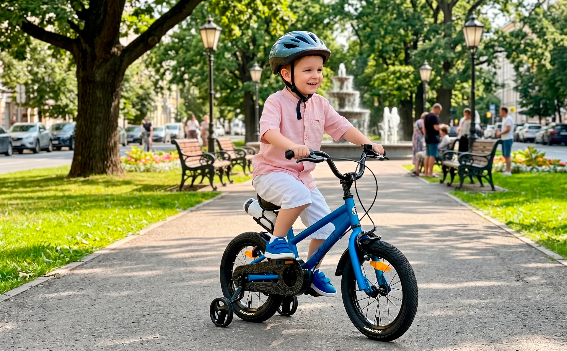 Велосипед HORH HAPPY 14" (2026) Blue-Black - миниатюра 4