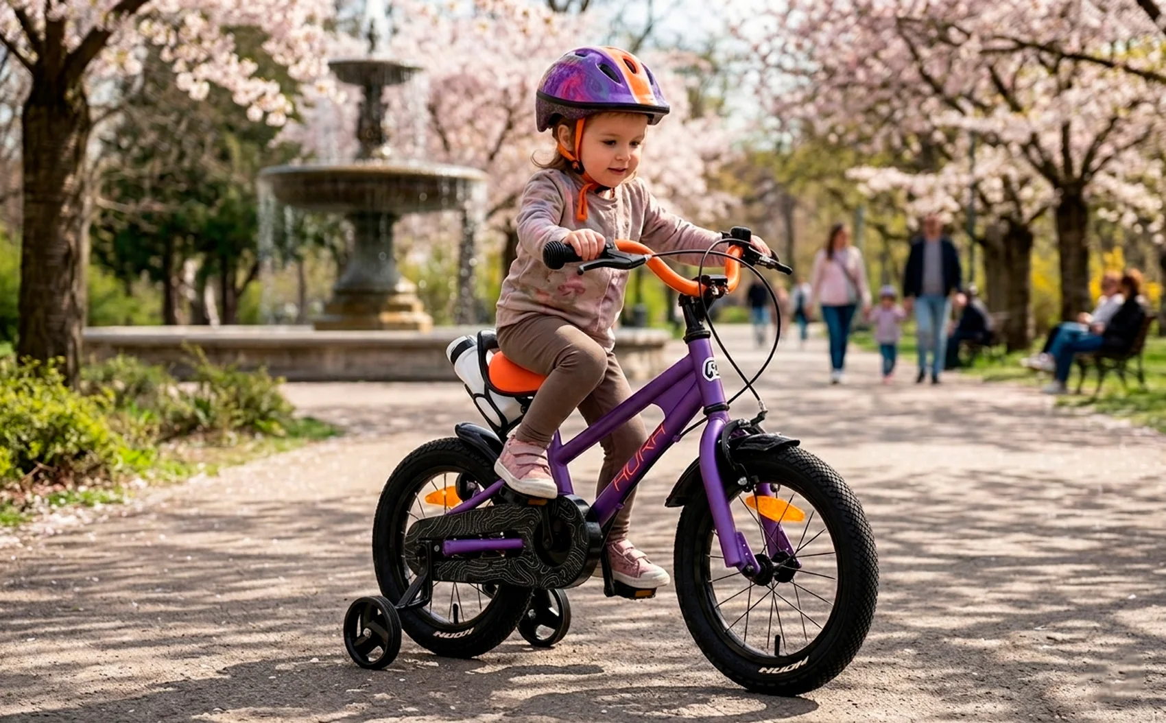 Велосипед HORH HAPPY 14" (2026) Purple-Orange - миниатюра 2