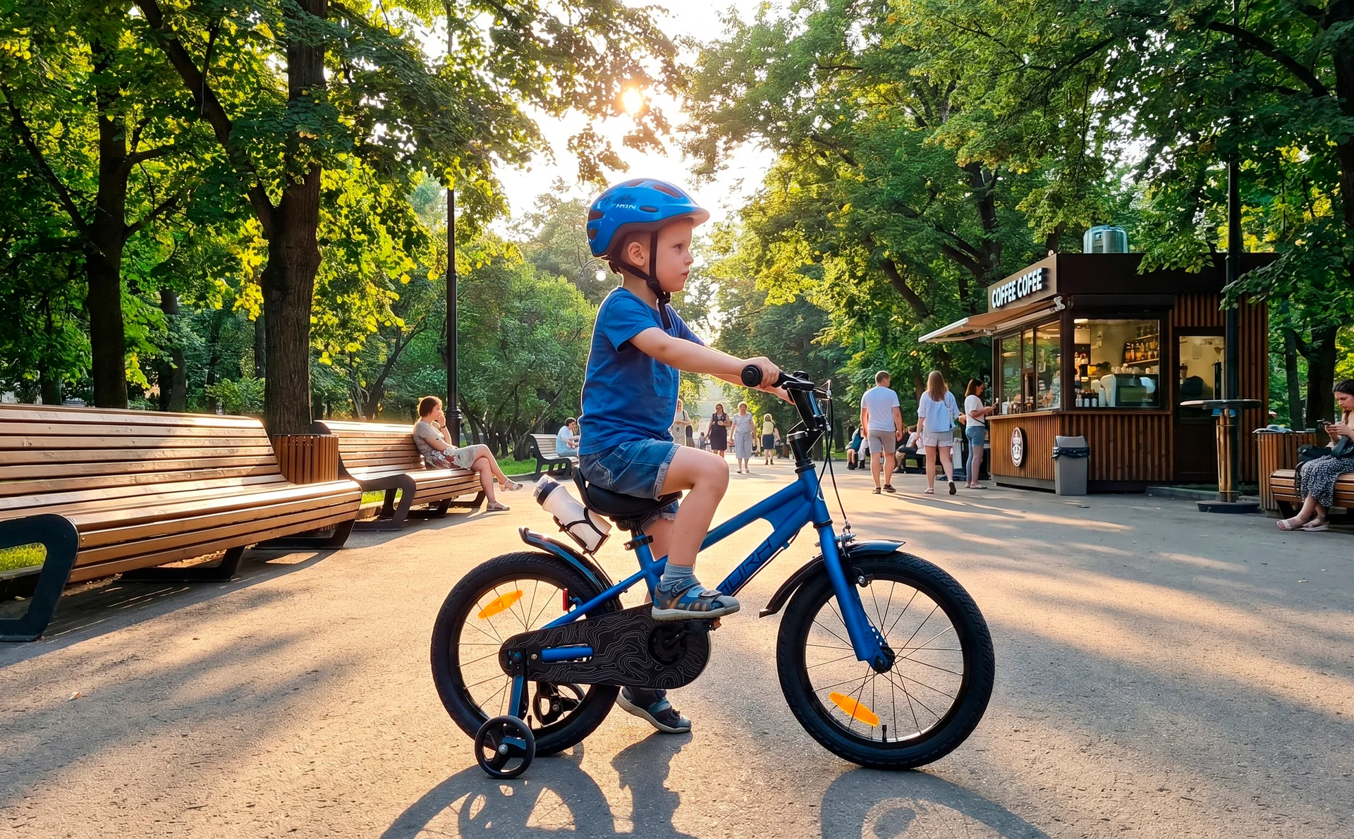 Велосипед HORH HAPPY 16" (2026) Blue-Black - миниатюра 2