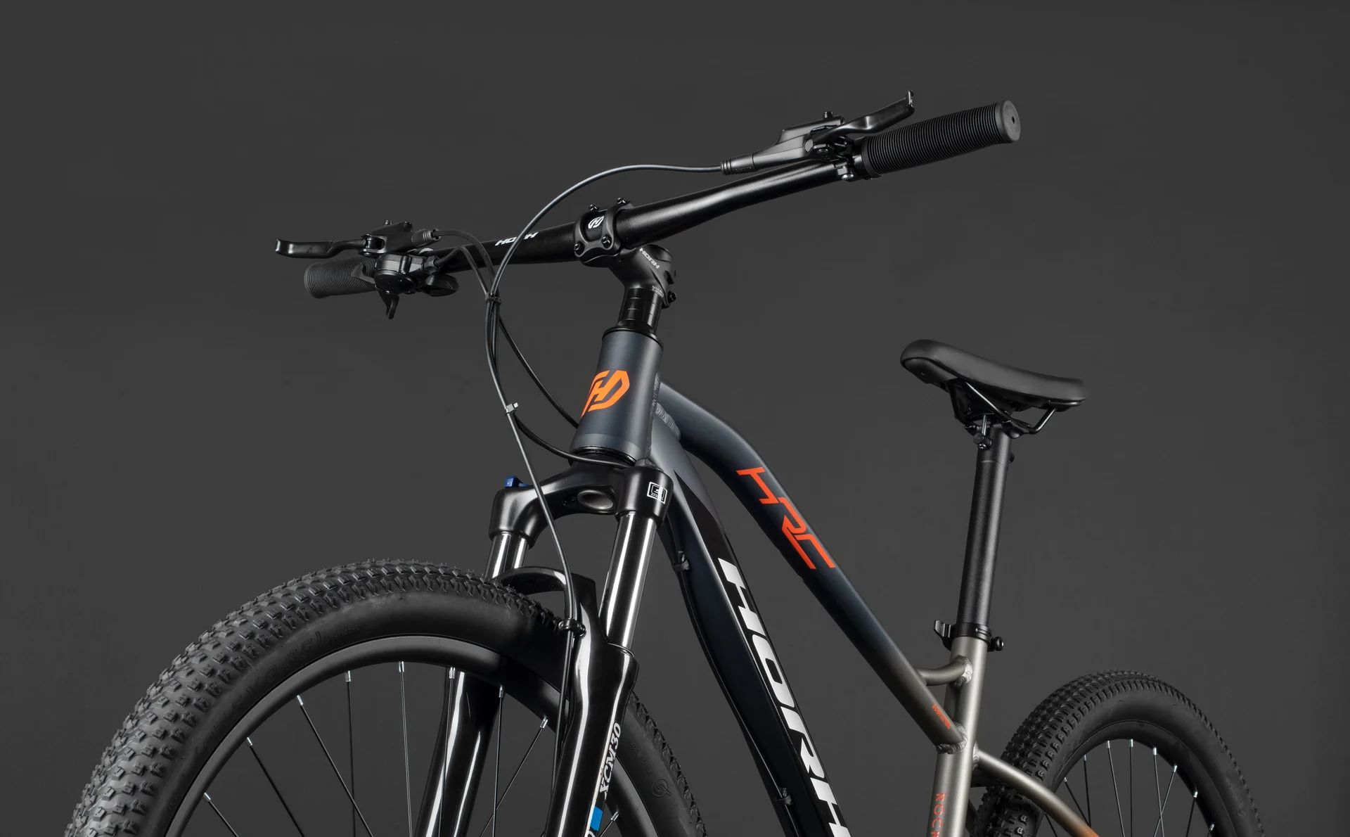 Велосипед HORH ROCKET HRCTES7.2 27,5" (2025) Black-Grey-Orange - миниатюра 10
