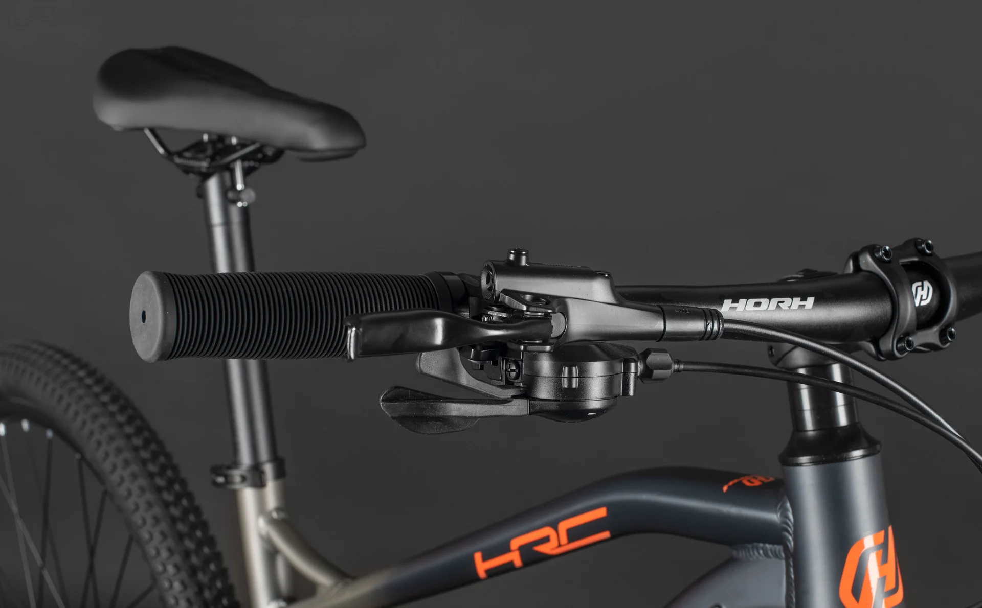 Велосипед HORH ROCKET HRCTES7.2 27,5" (2025) Black-Grey-Orange - миниатюра 11
