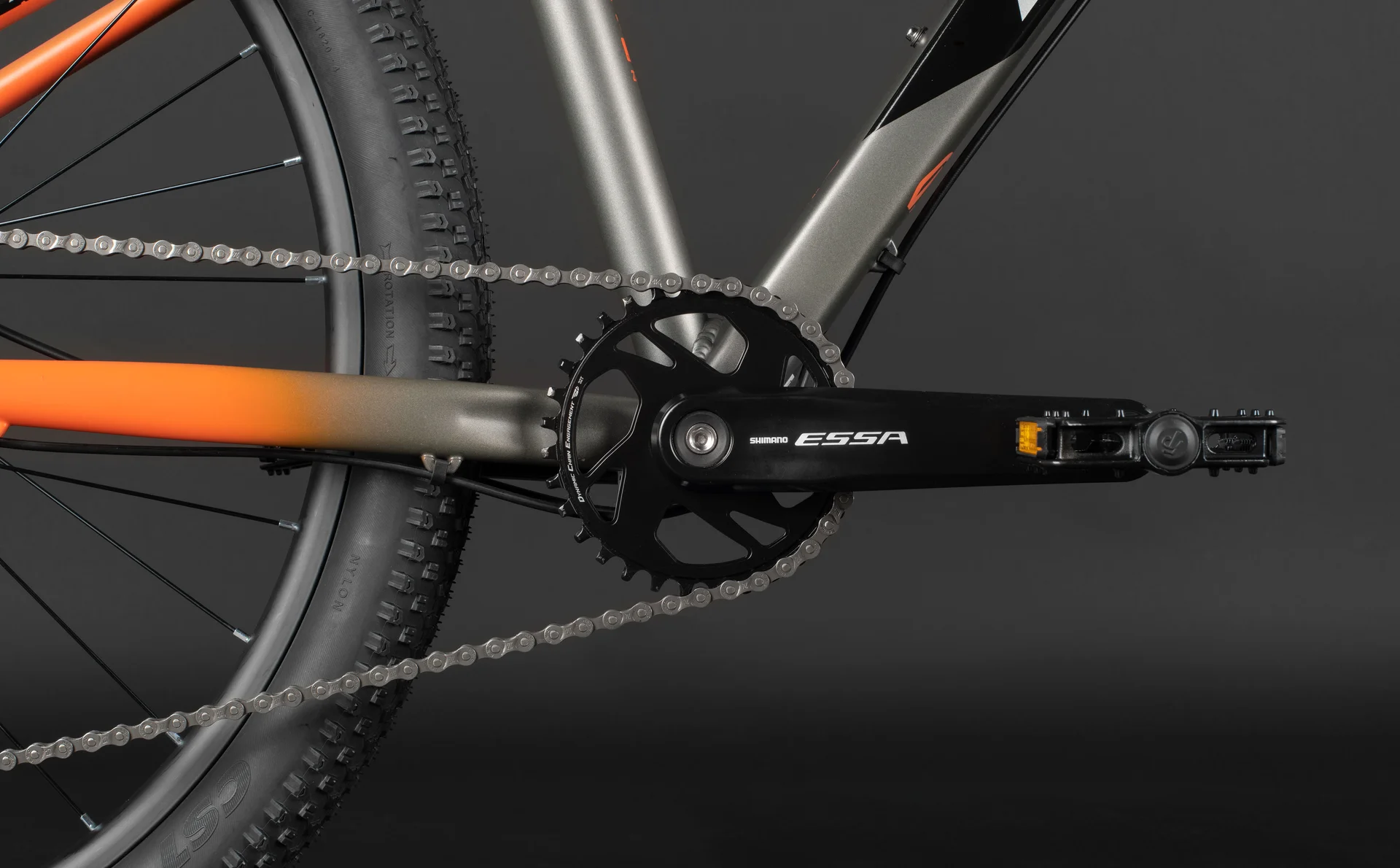 Велосипед HORH ROCKET HRCTES7.2 27,5" (2025) Black-Grey-Orange - миниатюра 13
