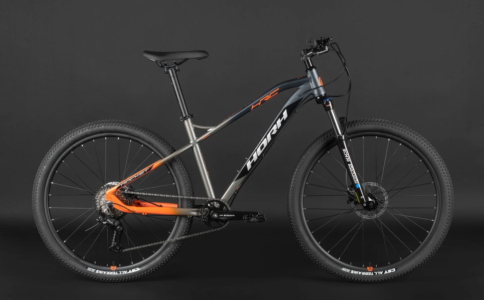 Велосипед HORH ROCKET HRCTES7.2 27,5" (2025) Black-Grey-Orange - миниатюра 5