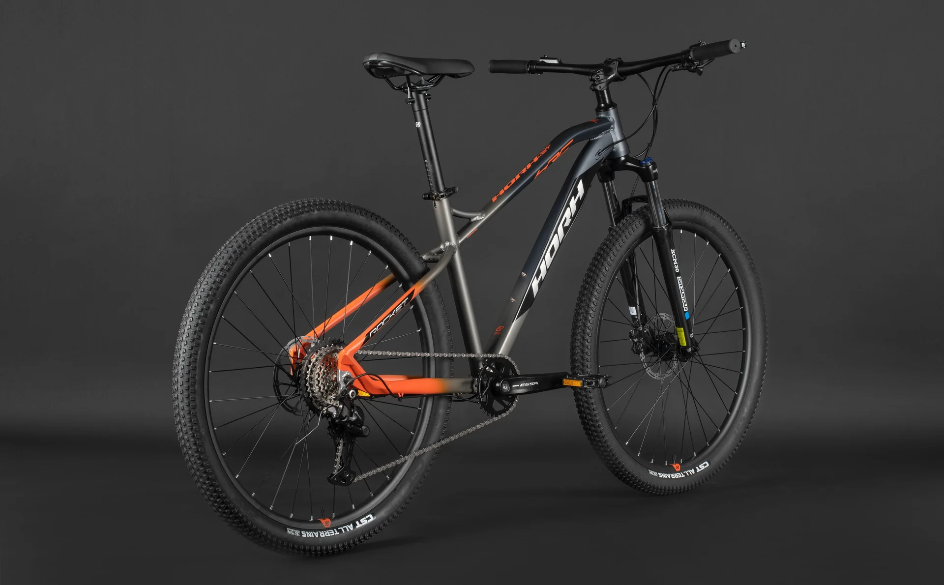 Велосипед HORH ROCKET HRCTES7.2 27,5" (2025) Black-Grey-Orange - миниатюра 7