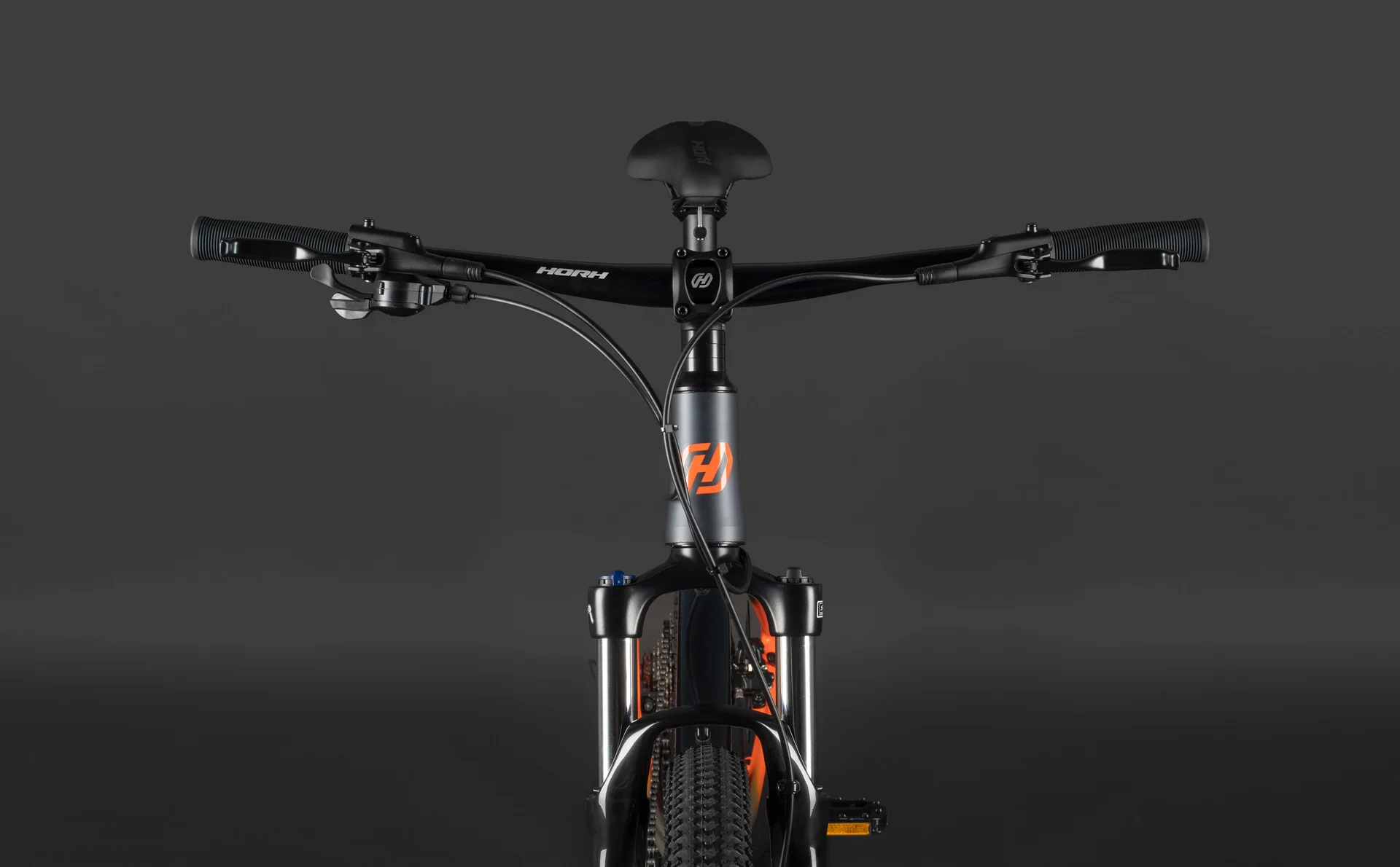 Велосипед HORH ROCKET HRCTES7.2 27,5" (2025) Black-Grey-Orange - миниатюра 8