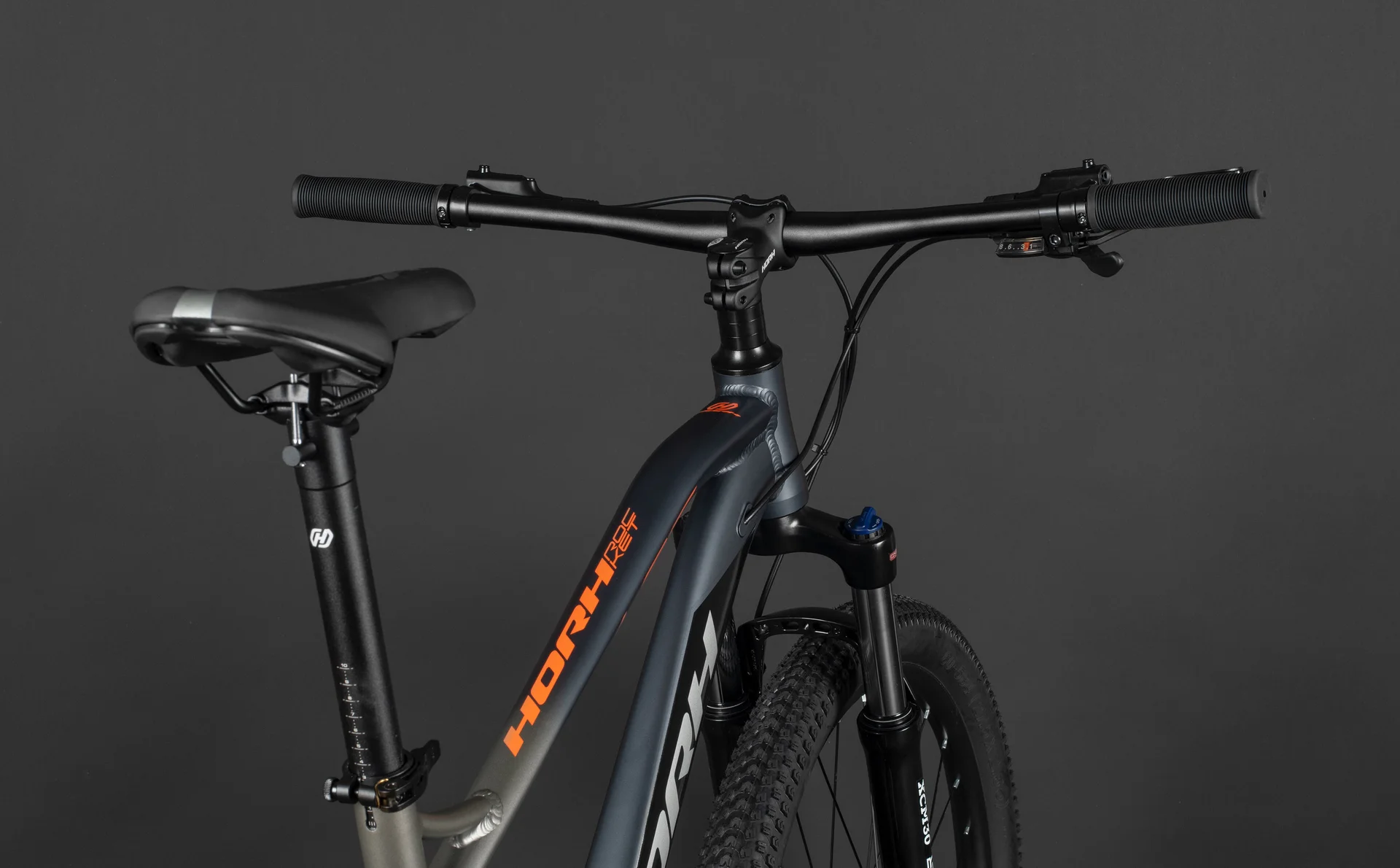 Велосипед HORH ROCKET HRCTES7.2 27,5" (2025) Black-Grey-Orange - миниатюра 9