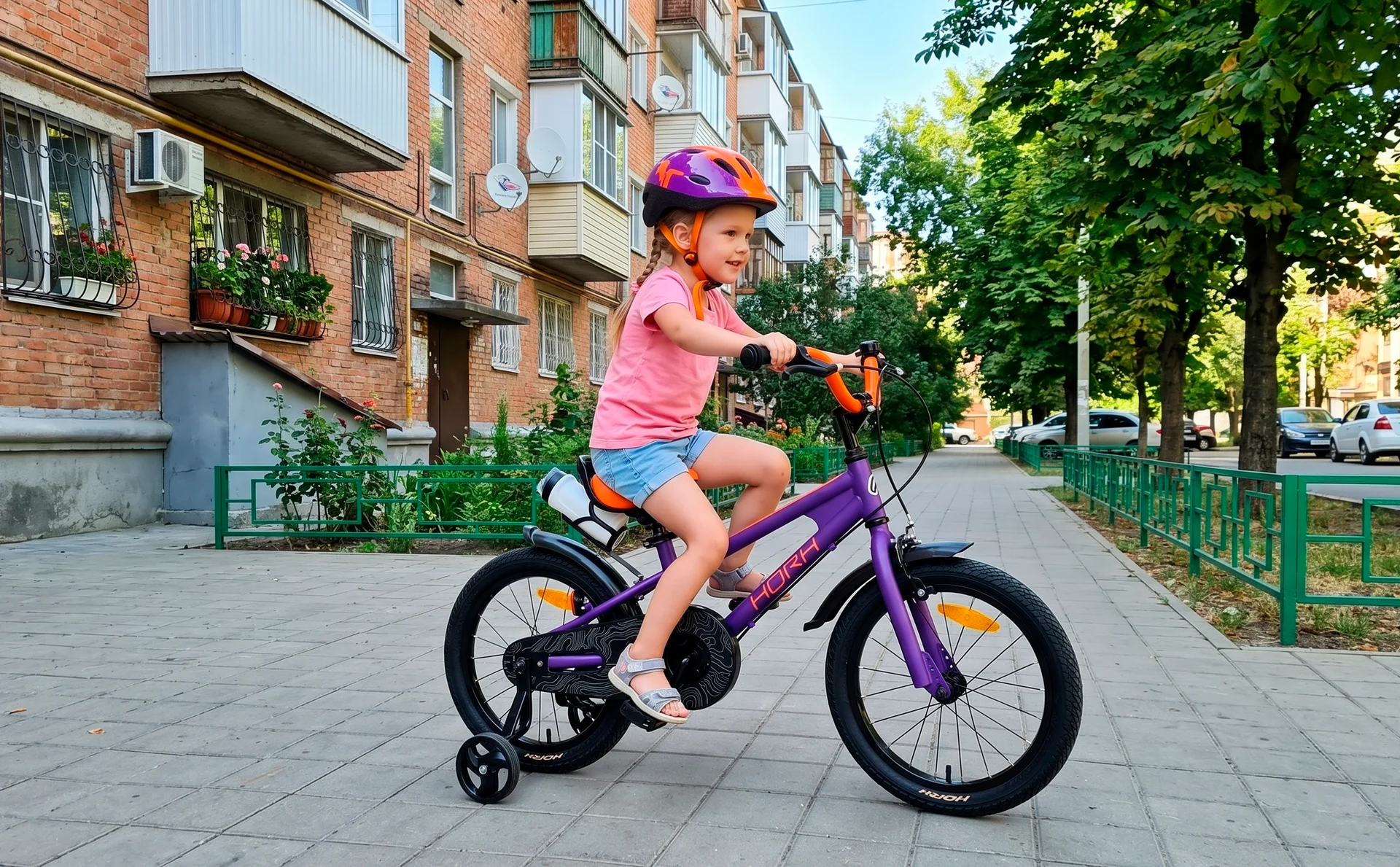 Велосипед HORH HAPPY 16" (2026) Purple-Orange - миниатюра 2