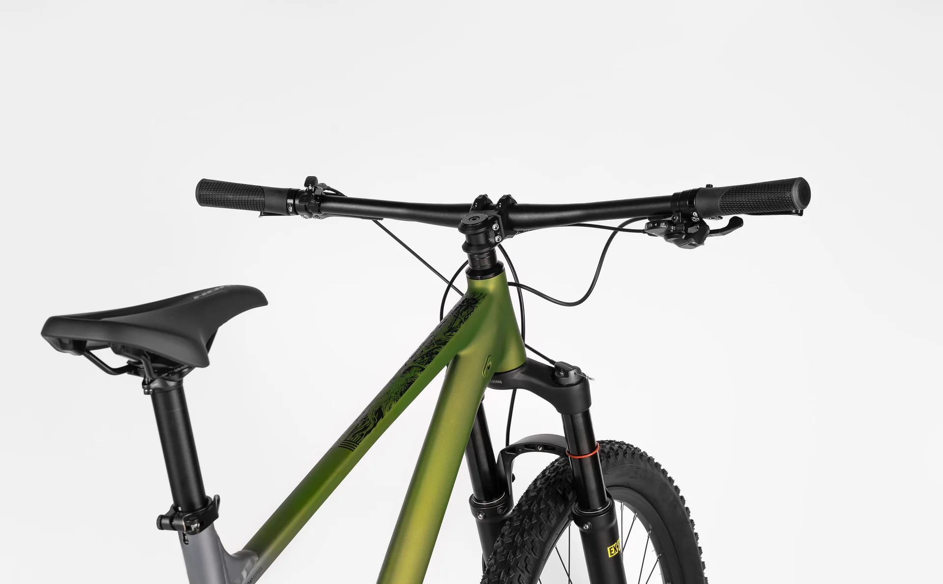 Велосипед HORH ROOT Sh+ (2026) Grey-Dark Green - миниатюра 7