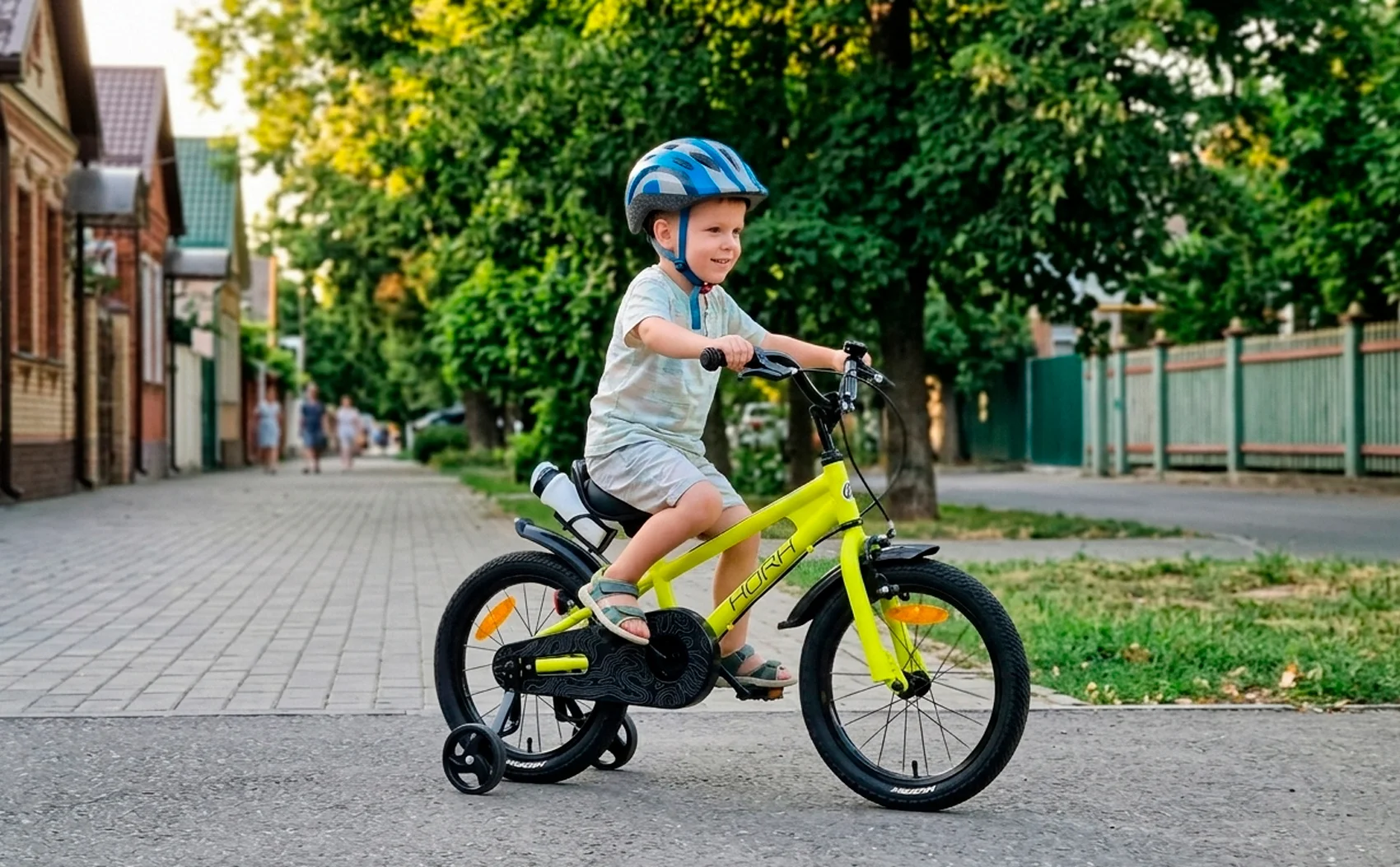 Велосипед HORH HAPPY 16" (2026) Yellow-Black - миниатюра 2