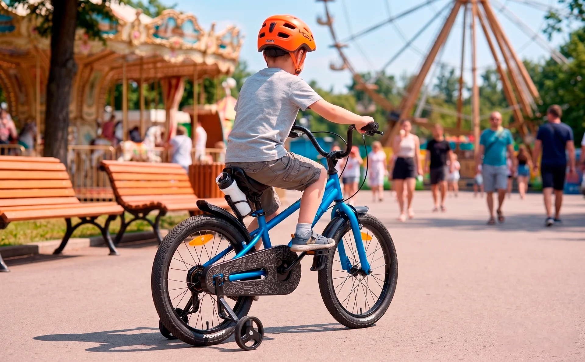 Велосипед HORH HAPPY 18" (2026) Blue-Black - миниатюра 3