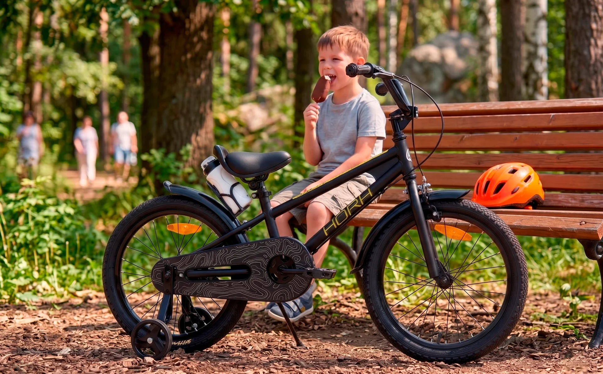 Велосипед HORH HAPPY 18" (2026) Blue-Black - миниатюра 4