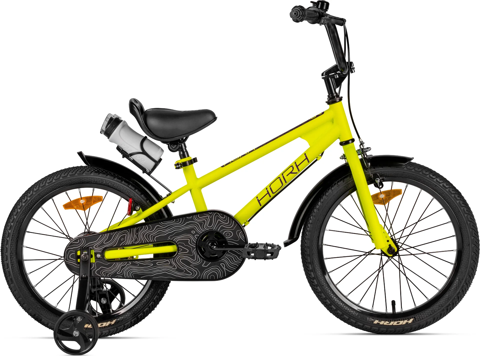 Велосипед HORH HAPPY 18" (2026) Yellow-Black