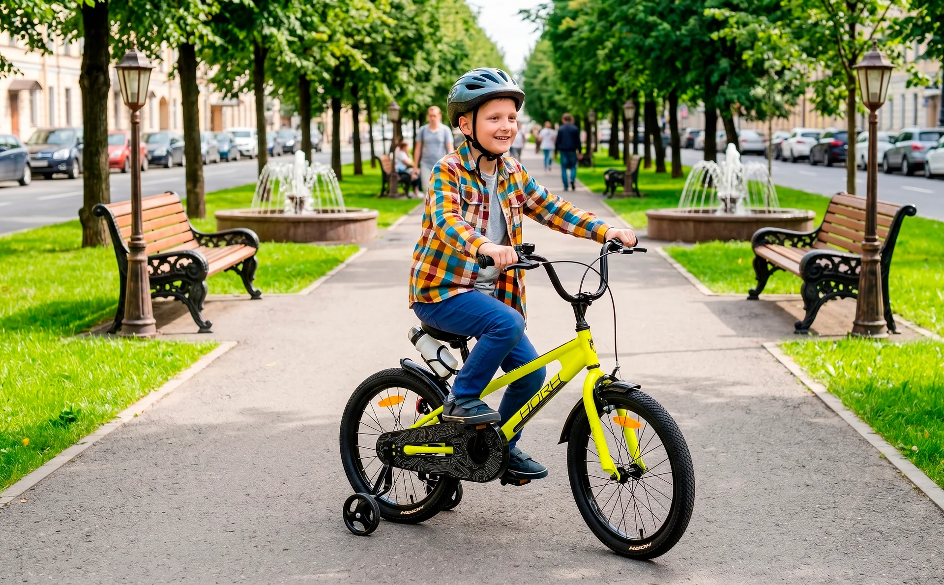 Велосипед HORH HAPPY 18" (2026) Yellow-Black - миниатюра 3