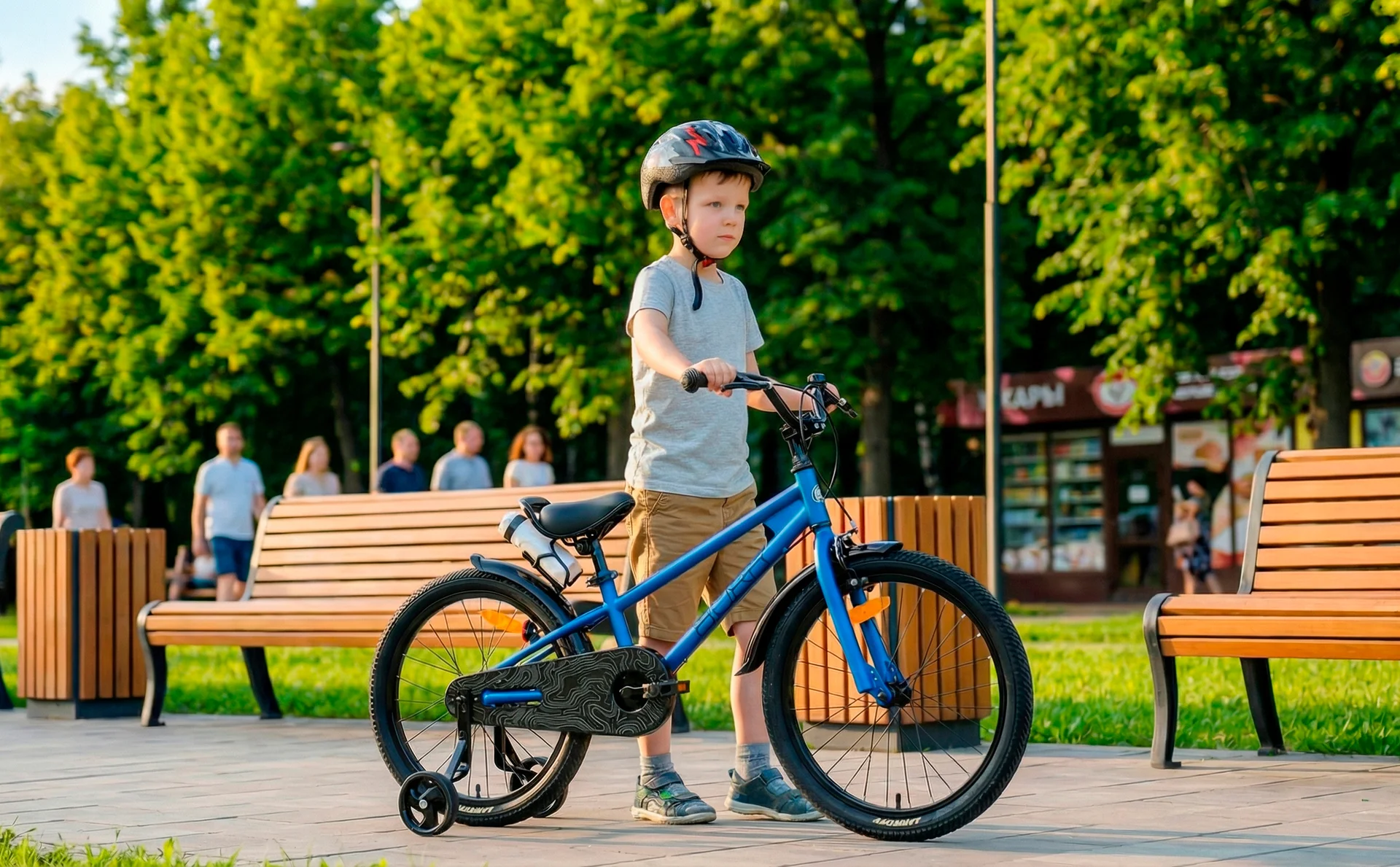 Велосипед HORH HAPPY 20" (2026) Blue-Black - миниатюра 4