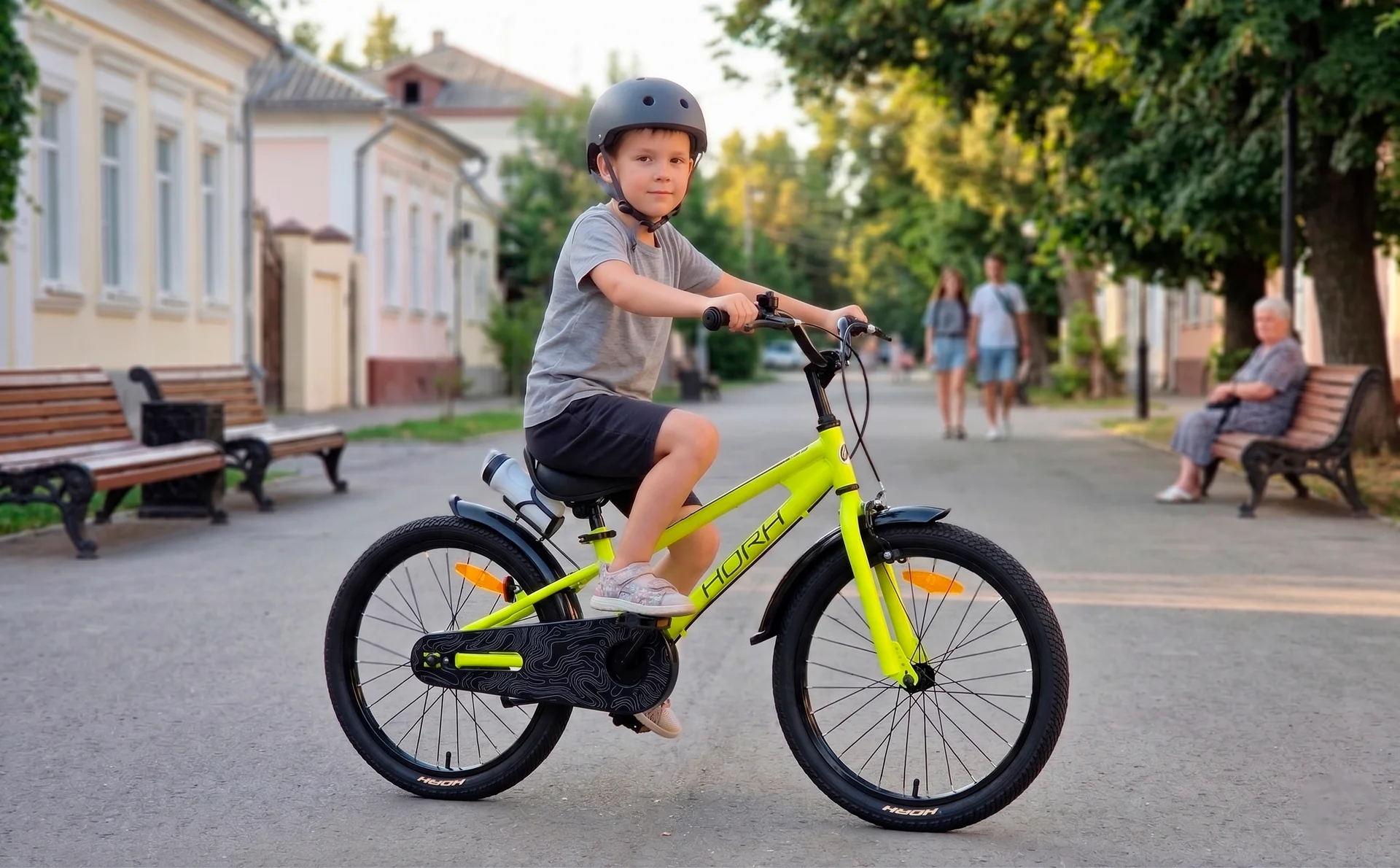 Велосипед HORH HAPPY 20" (2026) Yellow-Black - миниатюра 2