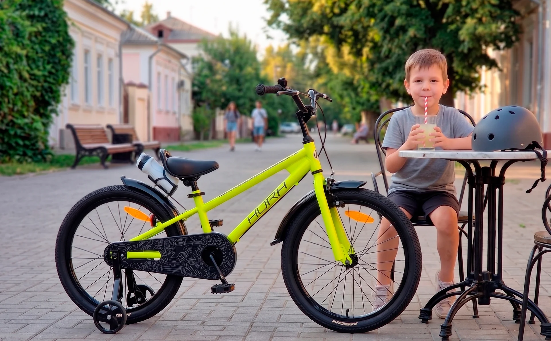 Велосипед HORH HAPPY 20" (2026) Yellow-Black - миниатюра 4