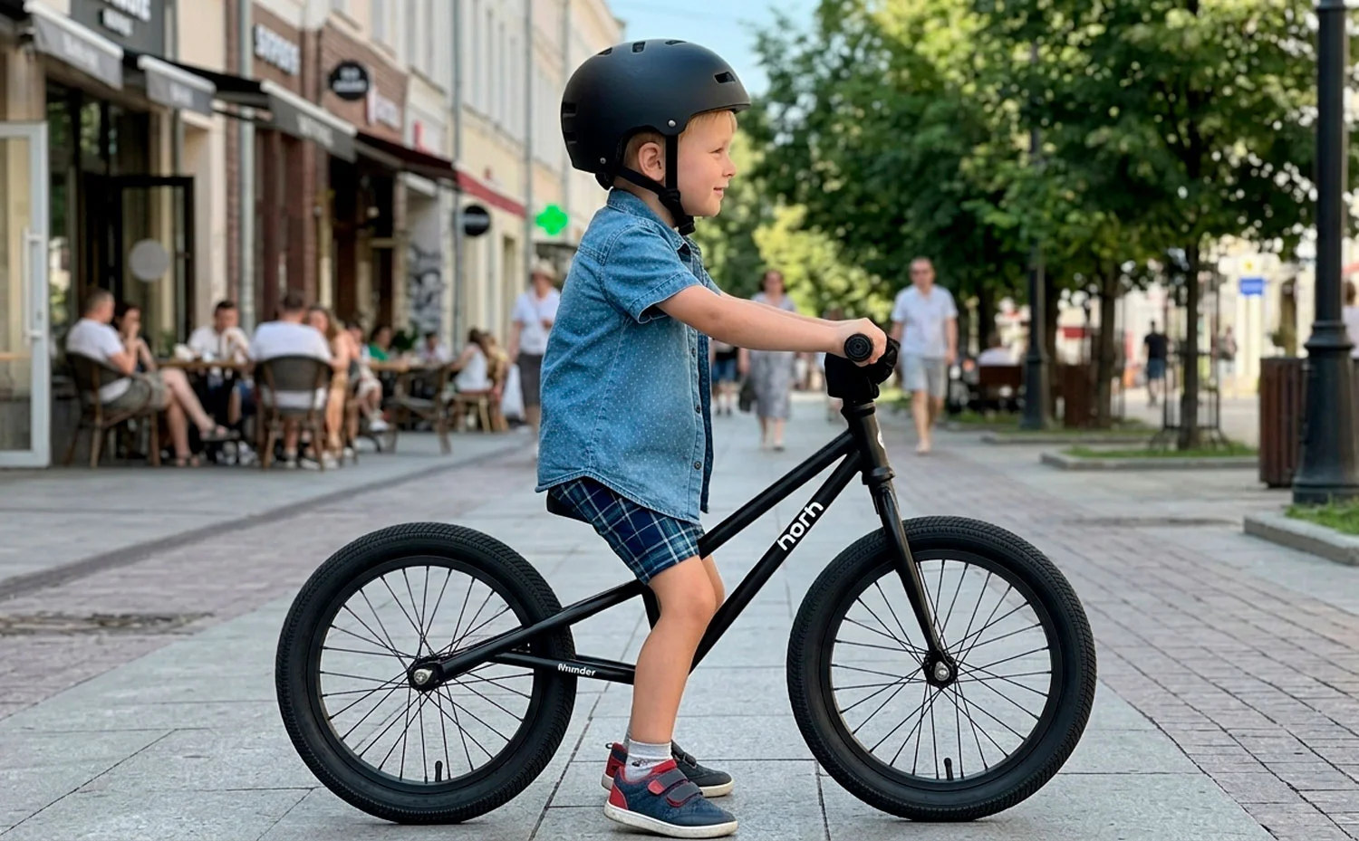Беговел HORH THUNDER 16" Black - миниатюра 3