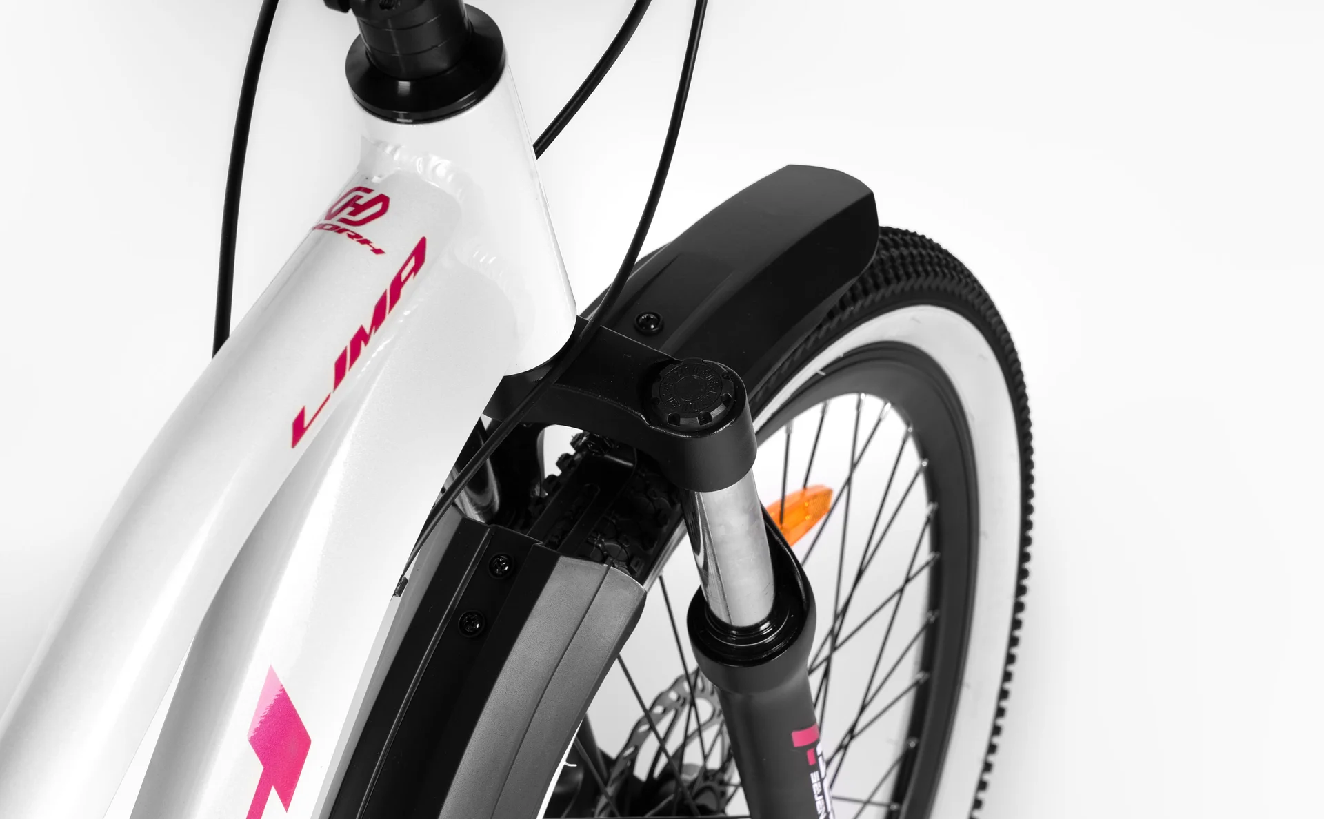 Велосипед HORH LIMA 24" (2026) White-Pink - миниатюра 10