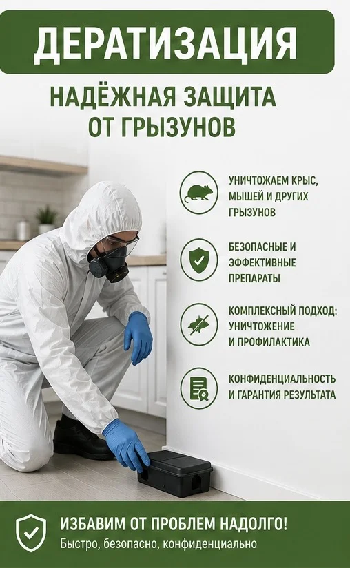 Дезинсекция , дератизация, удаление плесени - миниатюра 3
