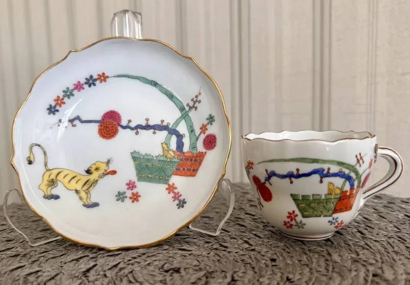 Чашка с блюдцем. Китайский тигр - миниатюра 5