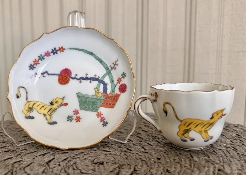 Чашка с блюдцем. Китайский тигр - миниатюра 7