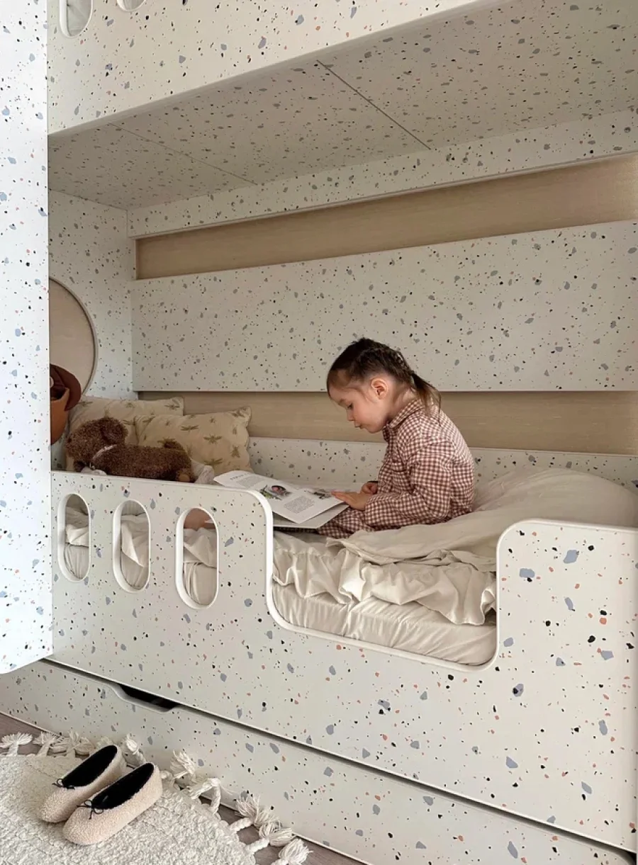 Двухъярусная кровать «Классика» конфетти + 2 матраса в подарок ❤️ - миниатюра 5