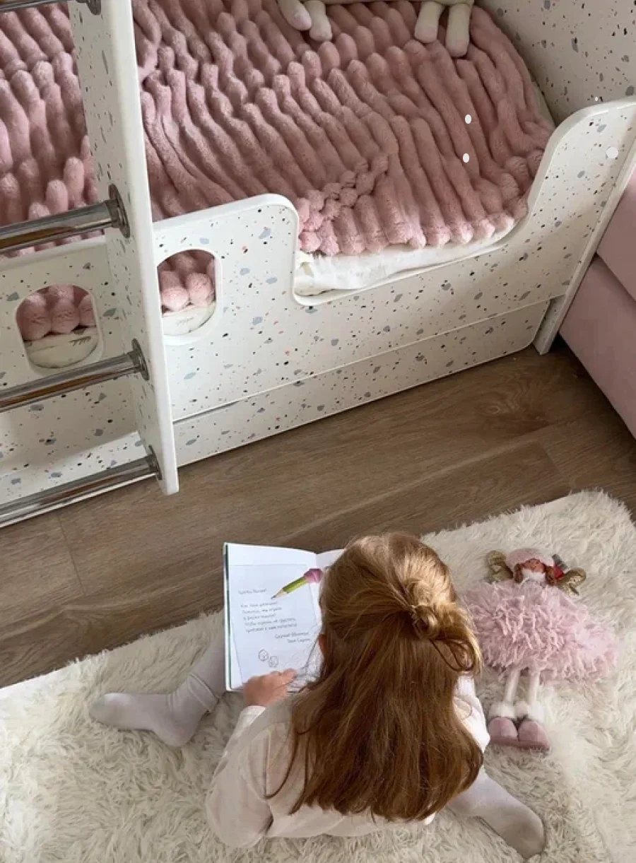 Двухъярусная кровать «Классика» конфетти + 2 матраса в подарок ❤️ - миниатюра 6