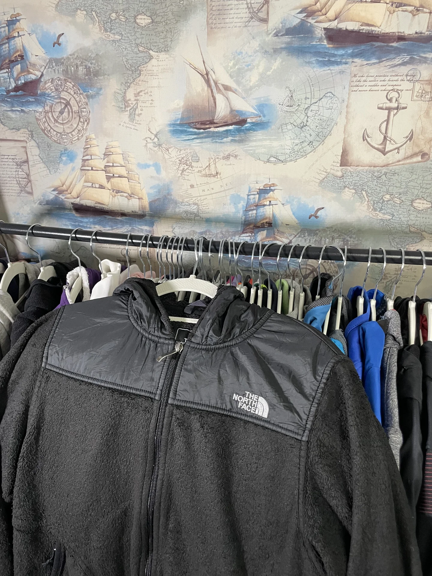 Гибридная черная флисовая кофта The North Face - миниатюра 2