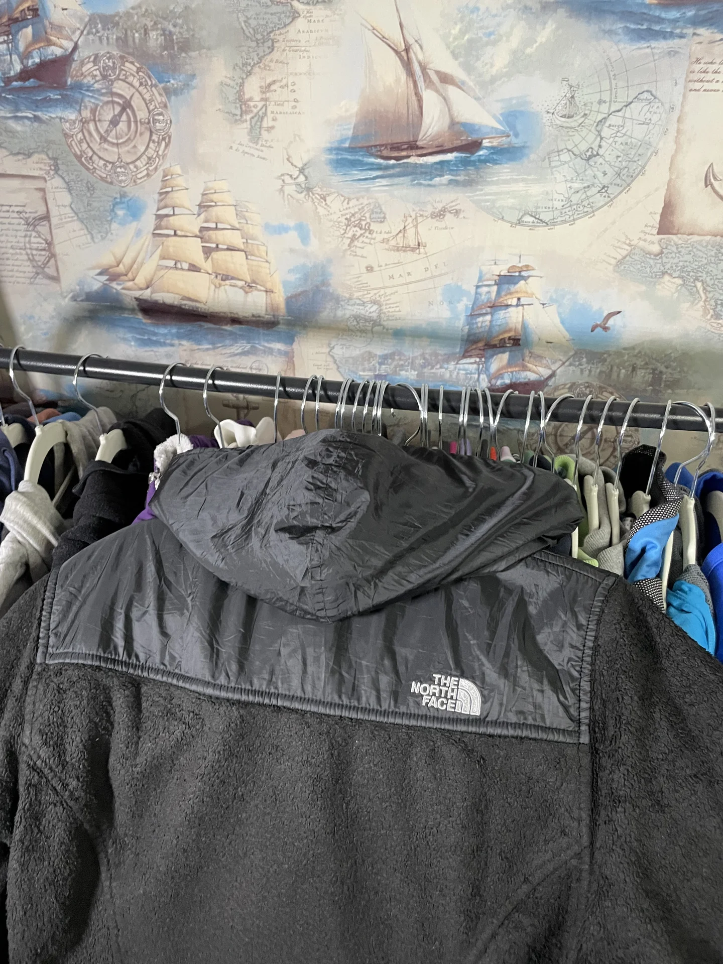 Гибридная черная флисовая кофта The North Face - миниатюра 5
