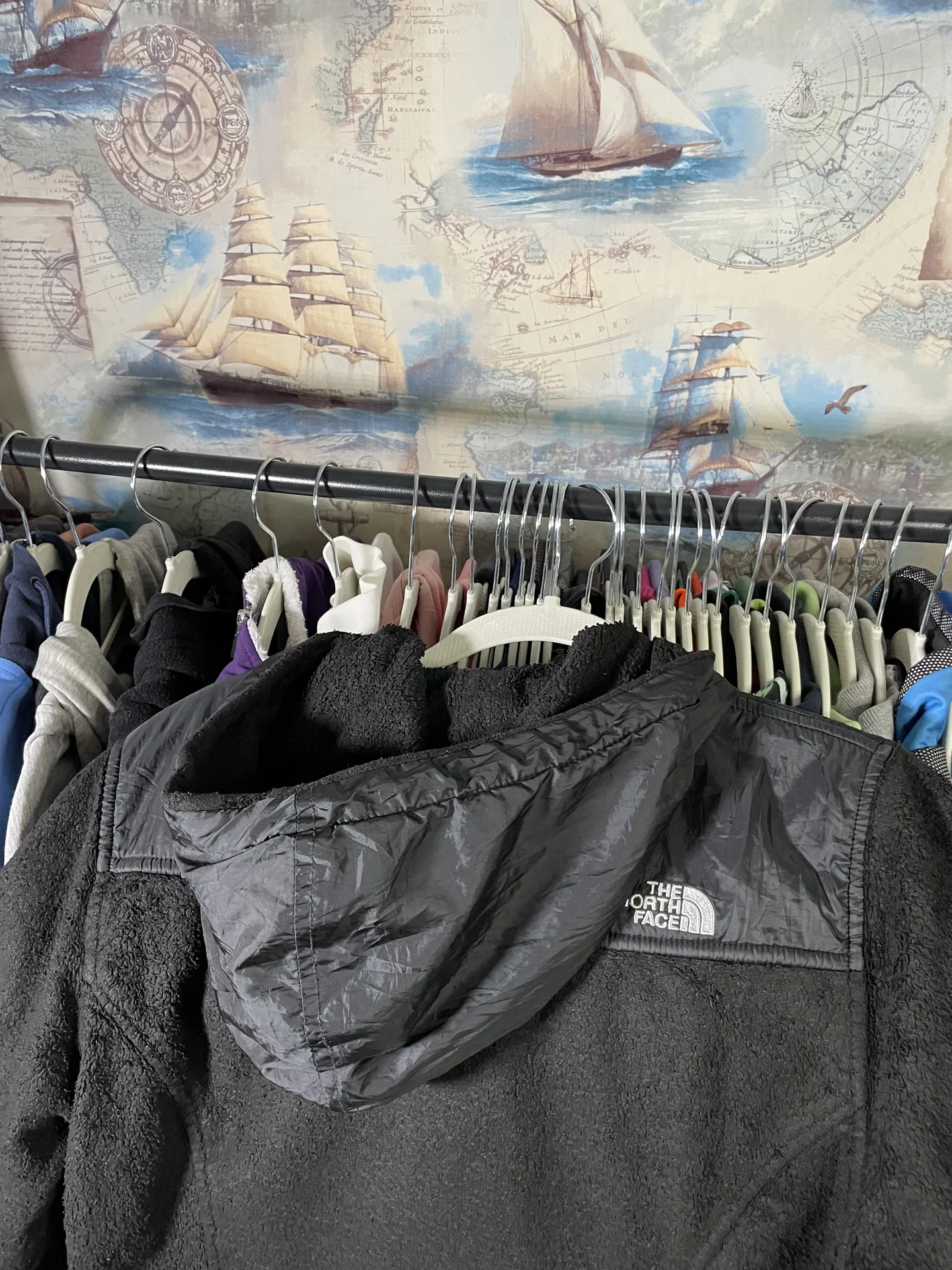 Гибридная черная флисовая кофта The North Face - миниатюра 6