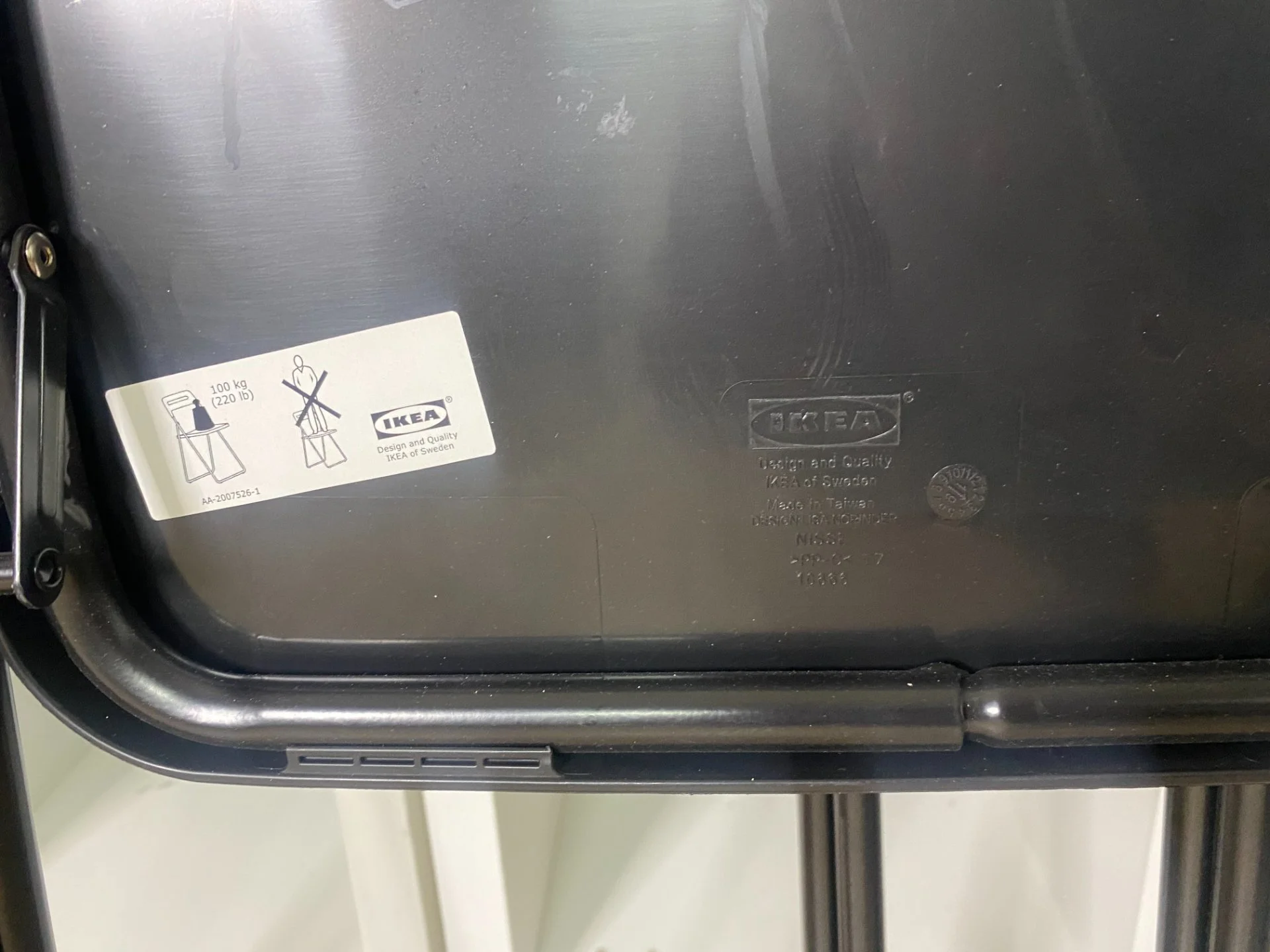 Стул IKEA складной nisse - миниатюра 6