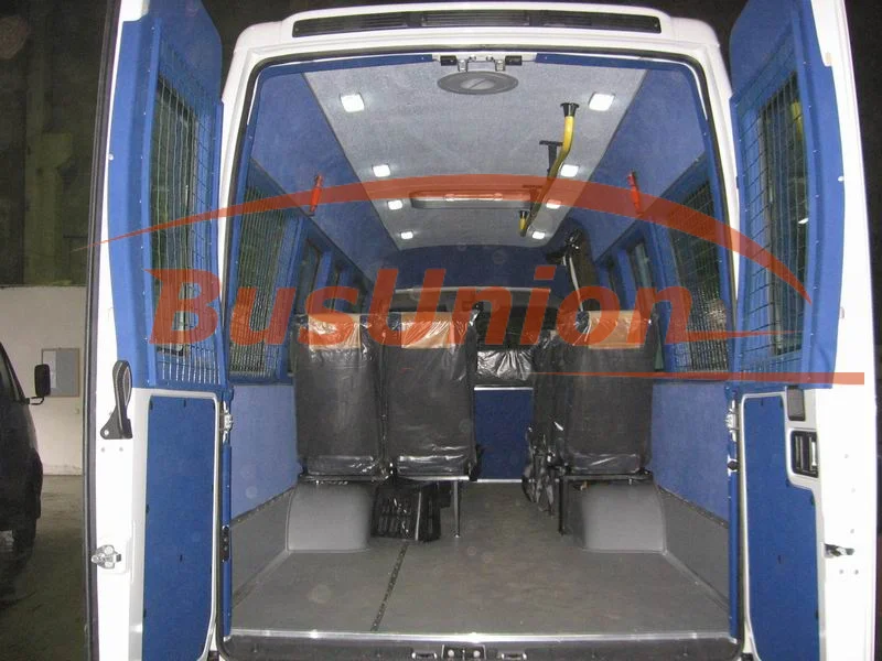 Перетяжка салона микроавтобуса автобуса. - миниатюра 3