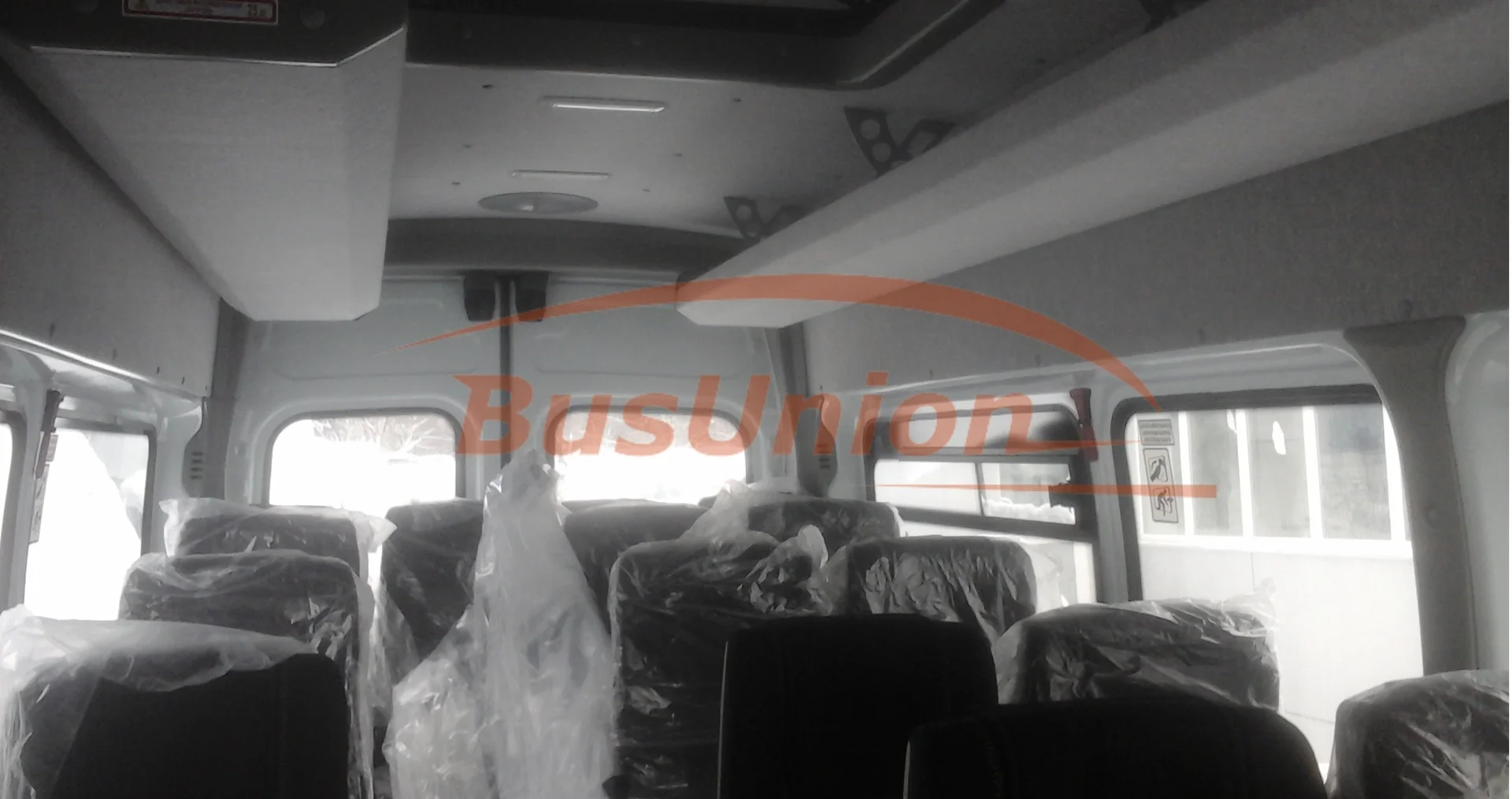 Полки для ручной клади в салон микроавтобуса Фиат Дукато Fiat Ducato: - миниатюра 6