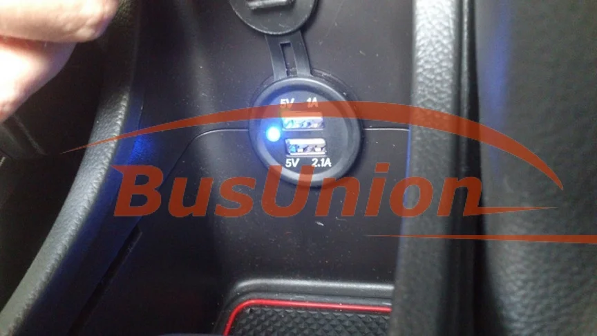 Автомобильный USB порт розетка в салон автобуса, микроавтобуса. - миниатюра 5