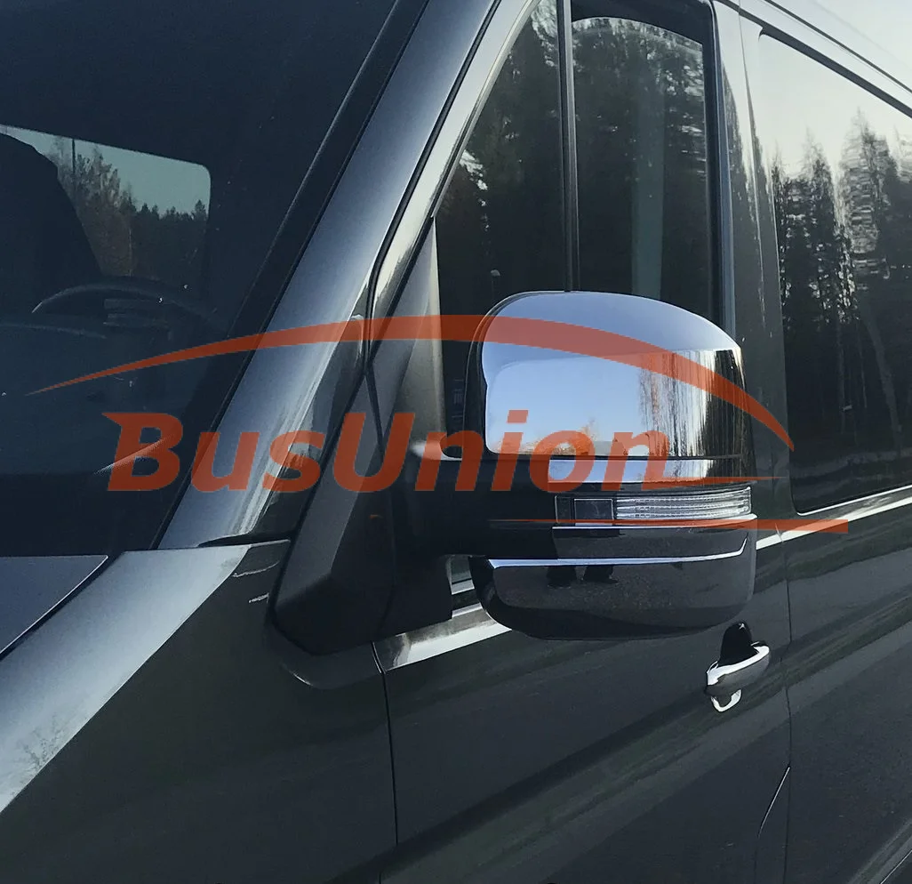Хромированные накладки на зеркала Фольксваген Крафтер Volkswagen Crafter - миниатюра 2