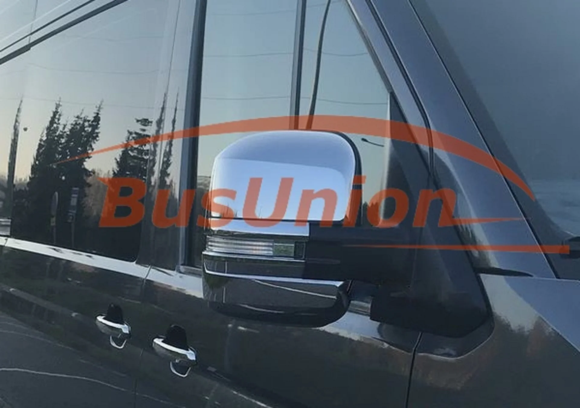 Хромированные накладки на зеркала Фольксваген Крафтер Volkswagen Crafter - миниатюра 5