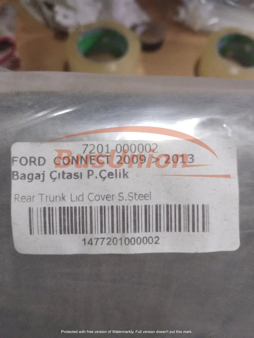 Хромированная планка над номером на багажник Форд  Ford Connect 2009-2013 г. - миниатюра 2