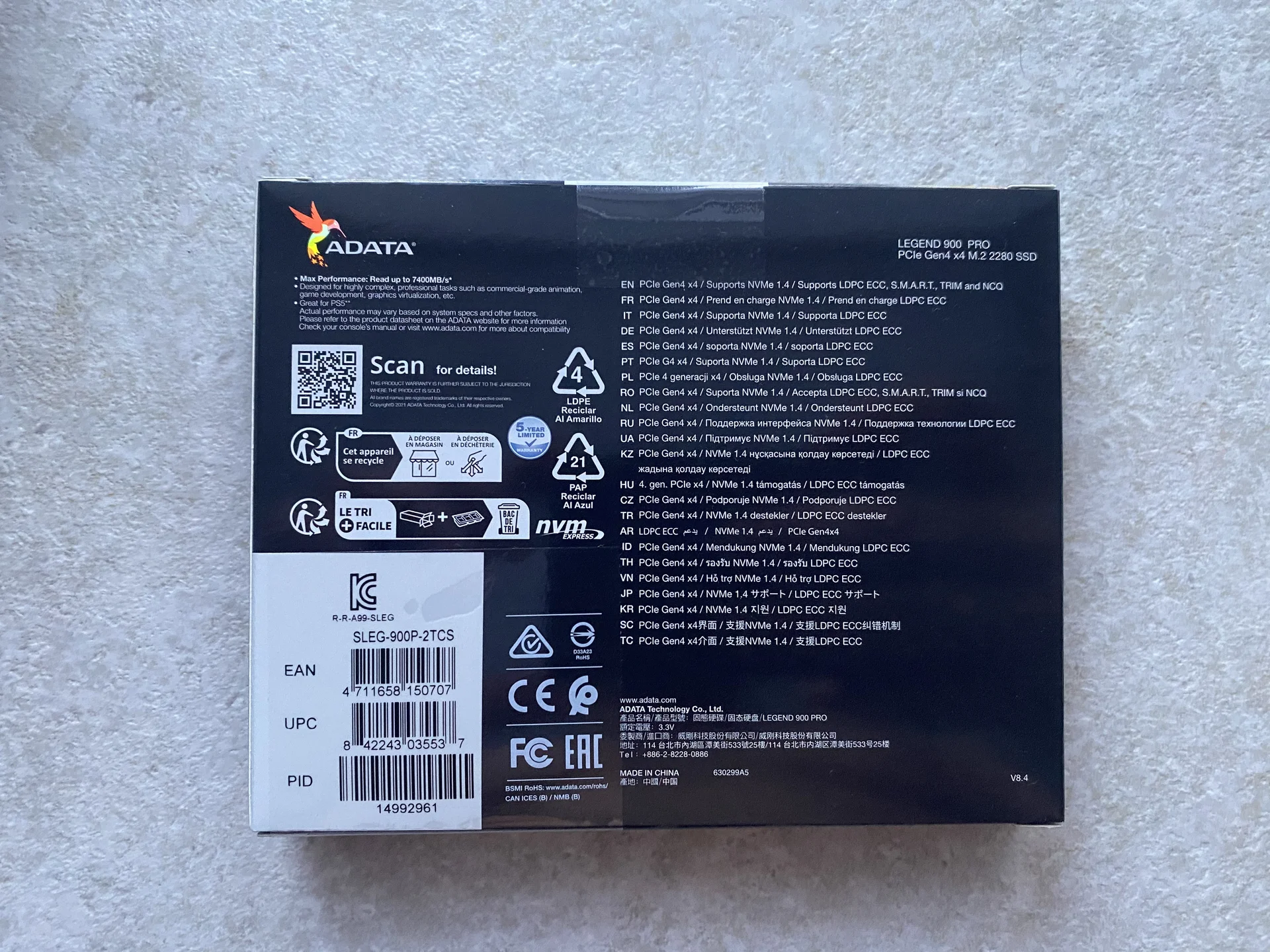 ADATA Legend 900 pro 2TB - миниатюра 2